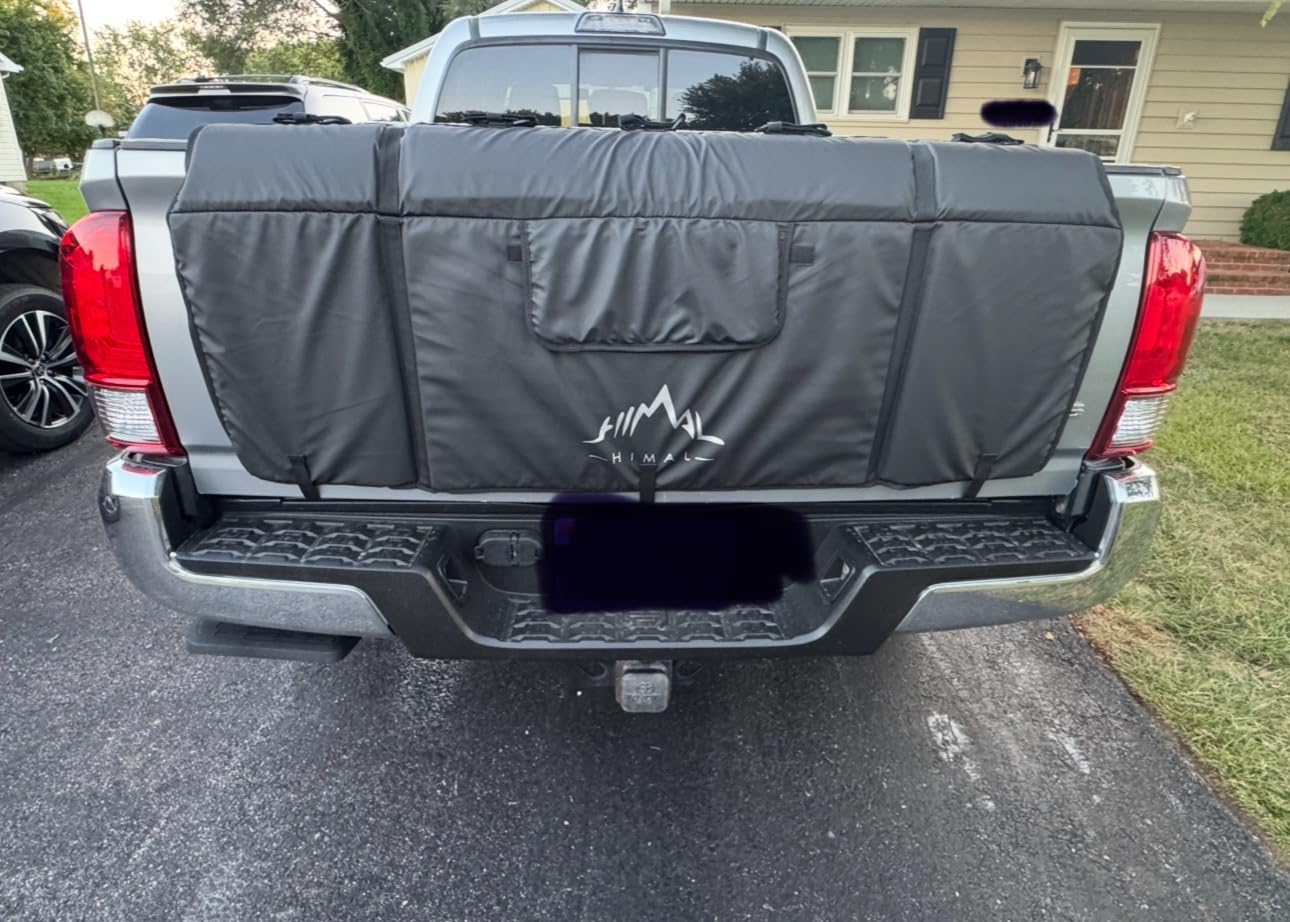Himal Outdoors Tailgate Pad for Mountain Bike, Tailgate Protection Pad with Tool Pockets, Fits Most Truck Carries Up to 5 Bikes customer photo 2