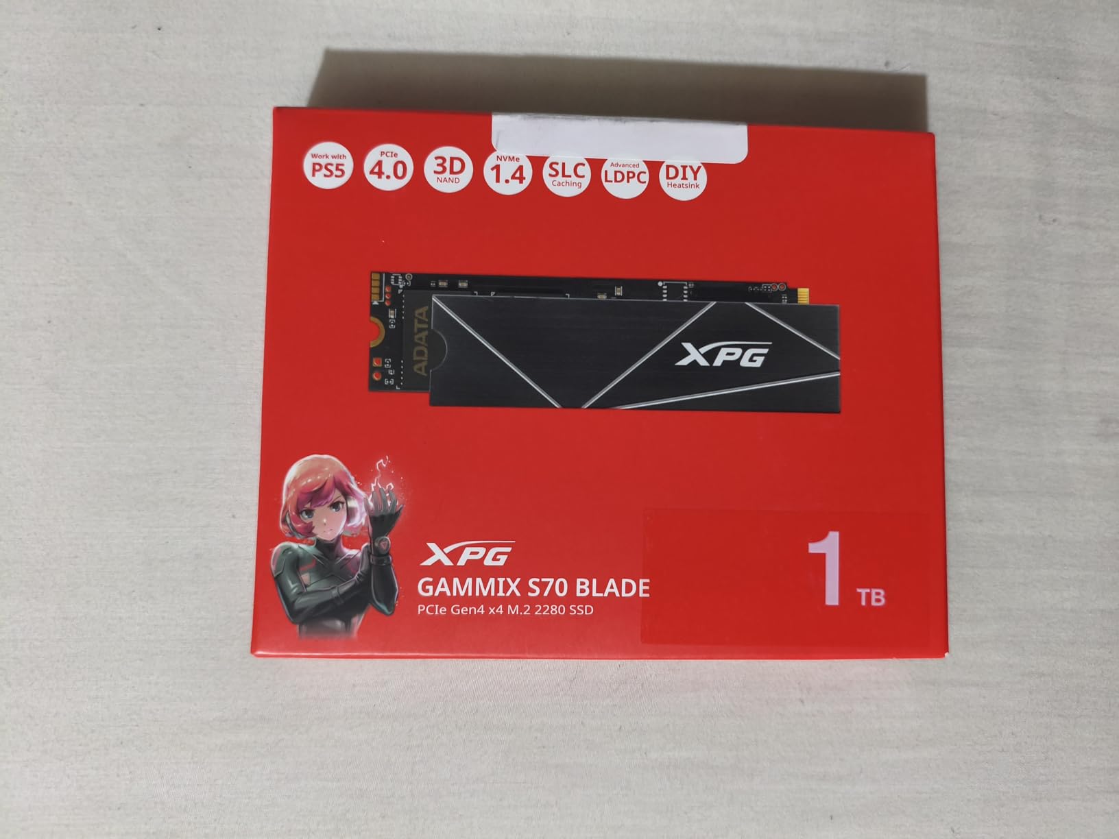 GAMMIX S70 BLADE - PCIe Gen4 Solid State Drive (SSD) - Up to 7400/6800 MB/s Read/Write - Aluminum Heatsink - Gamers, Creators & PC Builders - Compatible with PS5, Laptops & PCs - 2TB customer photo 1