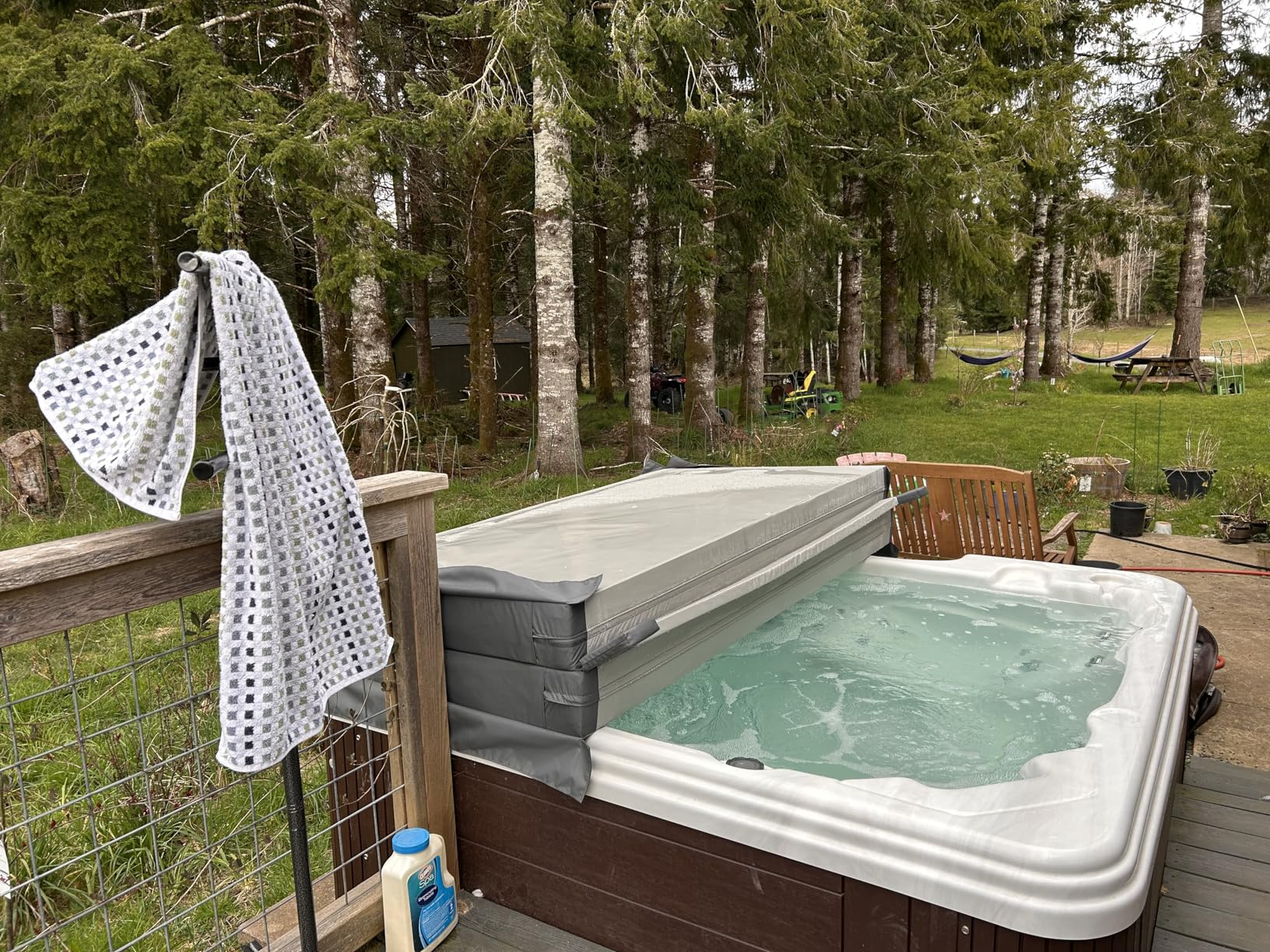 MySpaCover Custom-Made Hot Tub and Spa Cover Replacement | High-Density EPS Foam Insulation | HydroTex 600D or Marine Vinyl | Any Shape and Size up to 96 x 96 in. | 5-Year Warranty customer photo 2