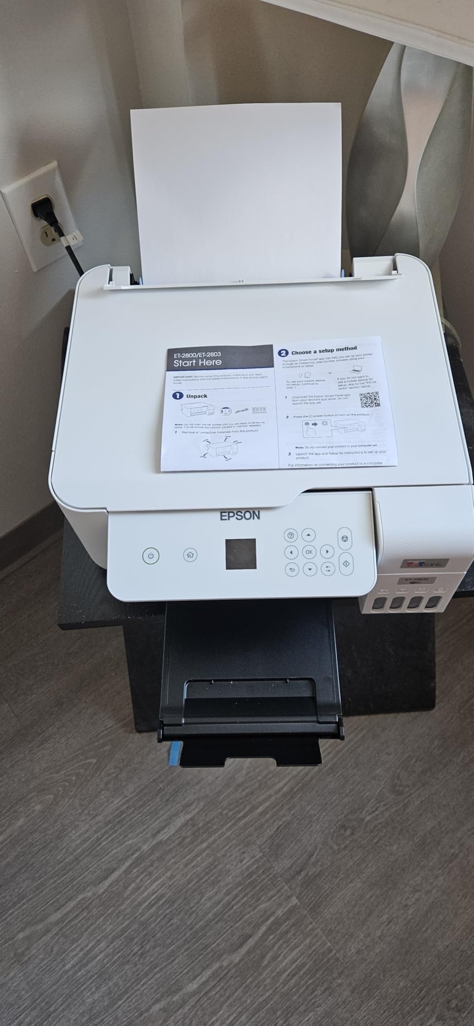 Epson EcoTank ET-2800 Wireless Color All-in-One Cartridge-Free Ink Supertank Printer with Scan and Copy for Home Use, Black customer photo 1