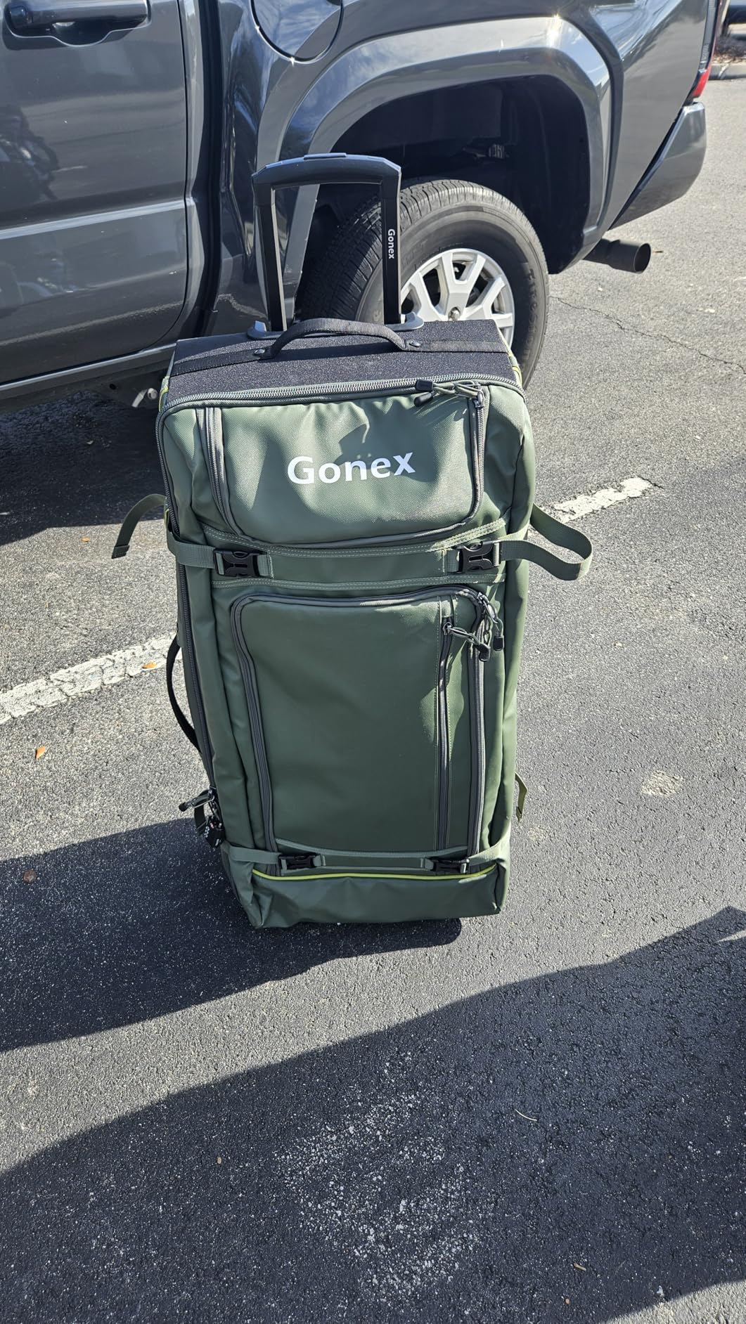 Rolling Duffle Bag with Wheels, 100L Water Repellent Large Wheeled Travel Duffel Luggage with Rollers 33 inch, Navy Blue customer photo 2