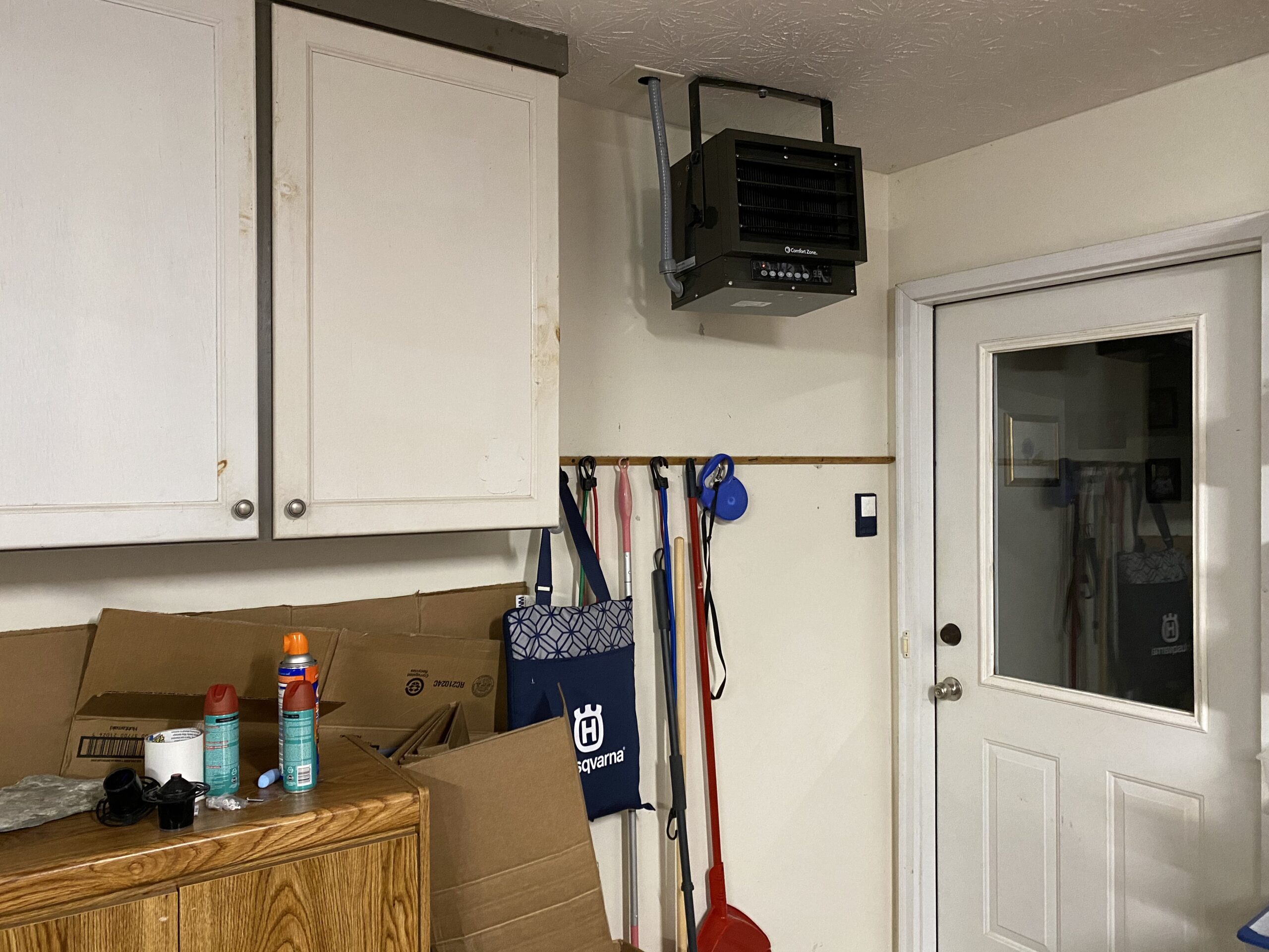 Comfort Zone Hard-Wired Ceiling Mount Garage Space Heater with Remote, 7,500 Watt, 240 Volt customer photo 2