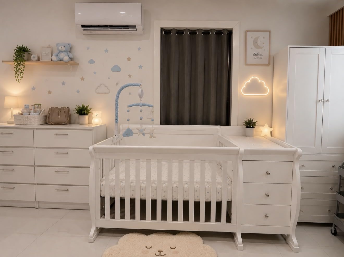 Davinci Kalani 4-in-1 Convertible Baby Crib & Changing Table Combo - GREENGUARD Gold Certified - Toddler Bed, Daybed, Full-Size Bed Conversion - 4 Adjustable Mattress Heights - Gray customer photo 1