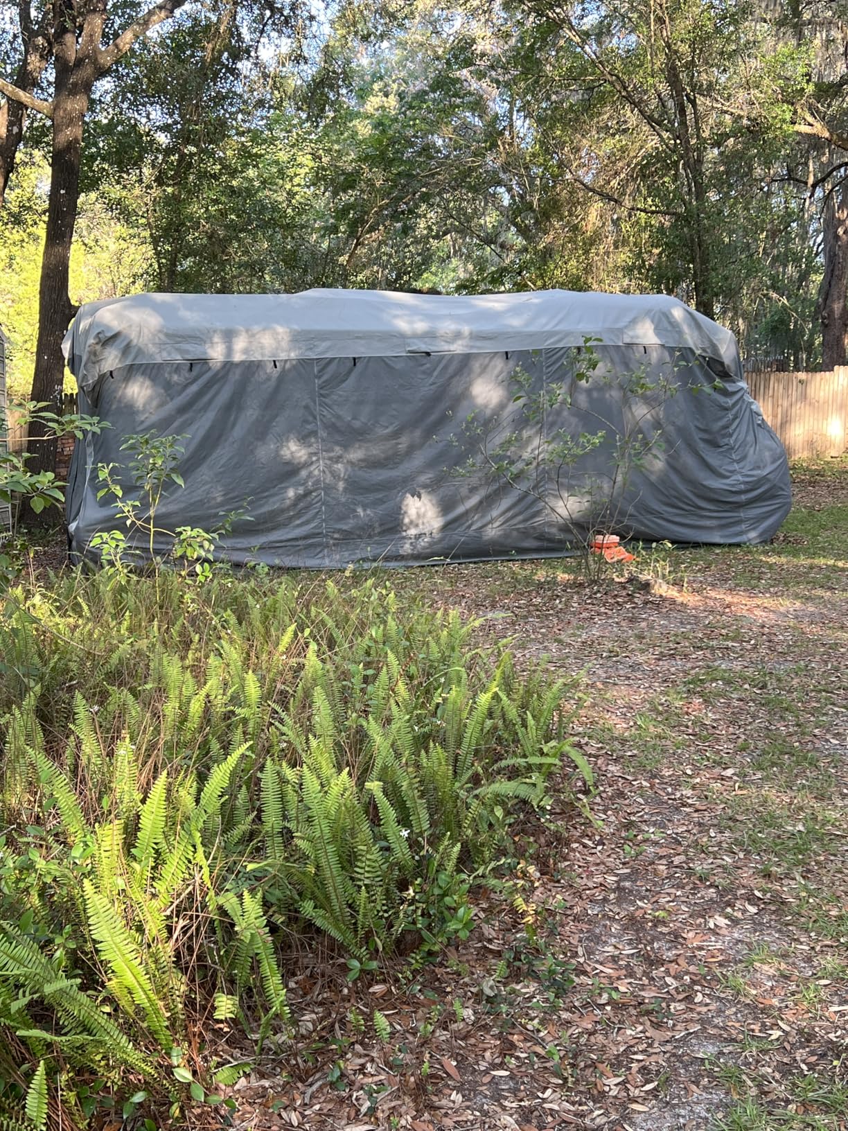 Umbrauto RV Cover Class C Upgraded 7 Layers Anti-UV Top Panel Motorhome Cover Windproof Camper Cover for 26' to 29' Motorhome with 3Pcs Extra Straps, Adhesive Repair Patches, 6 Gutter Covers customer photo 2