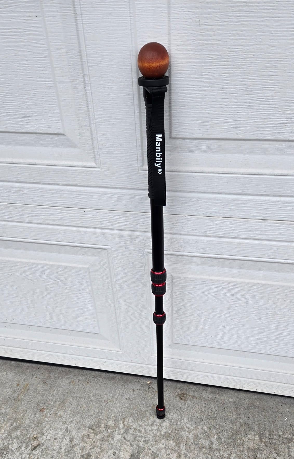 Manbily Extendable Camera Aluminum Monopod with Feet, Portable Travel Monopod with Removable Tripod Stand Base for DSLR Canon Nikon Sony Video Camcorder, 5 Sections up to 67-in, Max Load 15.5 Lbs (A-222) customer photo 1