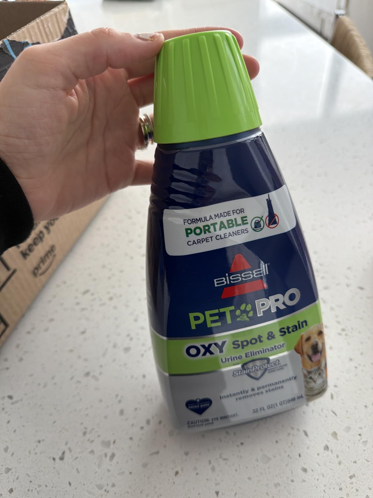 BISSELL PET PRO OXY Spot & Stain Formula for Portable Carpet Cleaners, 32 oz., 2034 customer photo 2