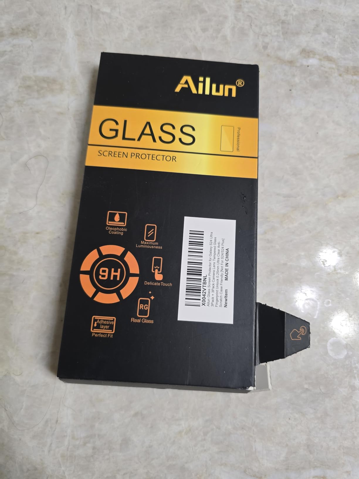 Ailun Tempered Glass Screen Protector for Galaxy S22 - 3 Pack Screen Protectors + 3 Pack Camera Lens Protectors - Fingerprint Unlock Compatible, Clear Case Friendly customer photo 2