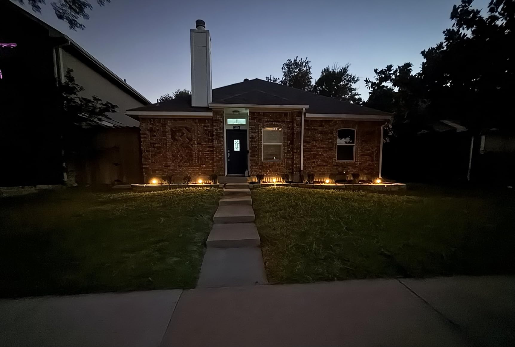 Linkind Solar Lights Outdoor 8 Pack, Solar Pathway Lights, Warm White Landscape Path Lights Waterproof for Walkway Yard Garden Driveway Use customer photo 1