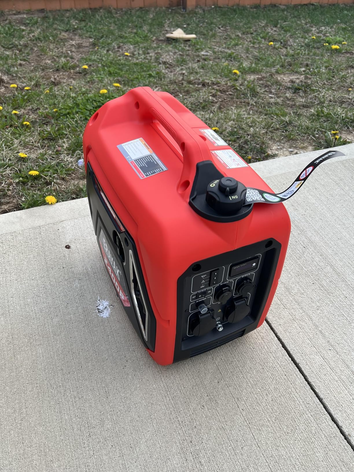 ERAYAK 2400W Portable Inverter Generator for Home Use, Super Quiet Small Generator for Camping Outdoor Emergency Power Backup, Gas Powered Engine, EPA, ECO Mode customer photo 1