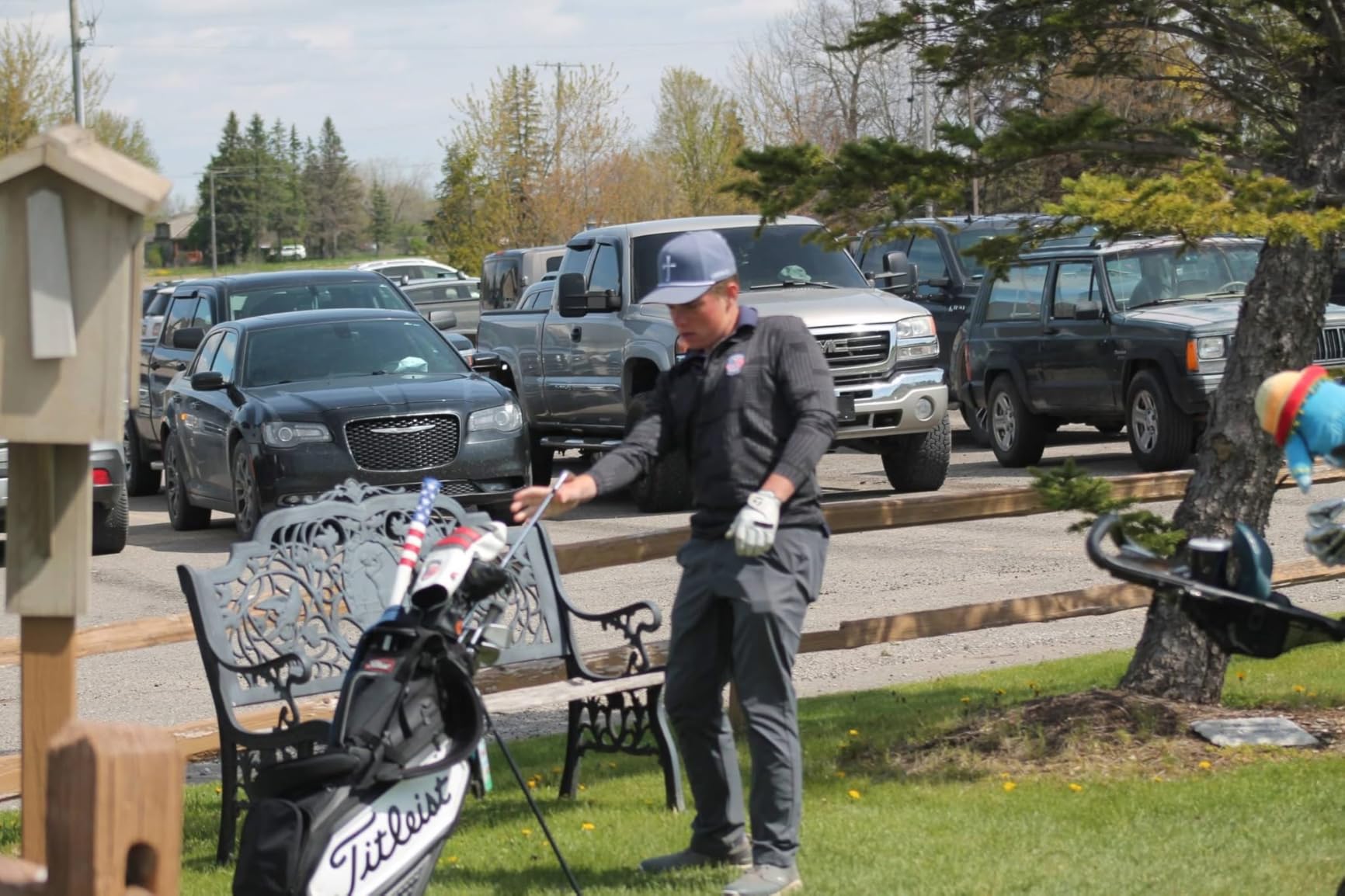 Titleist - Premium Stand Bag - Black/White customer photo 1