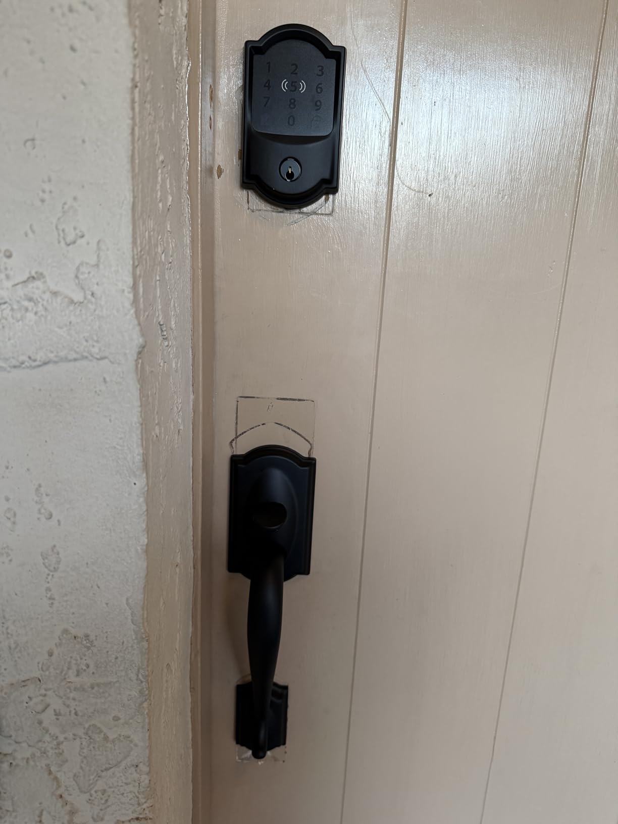 Schlage Encode Plus Smart Wi-Fi Lock for Front Door, Keyless Entry Deadbolt, Unlock with Apple Watch, Built-in WiFi and App Control, Easy Install, Alexa & Apple HomeKit Compatible, Satin Nickel customer photo 2