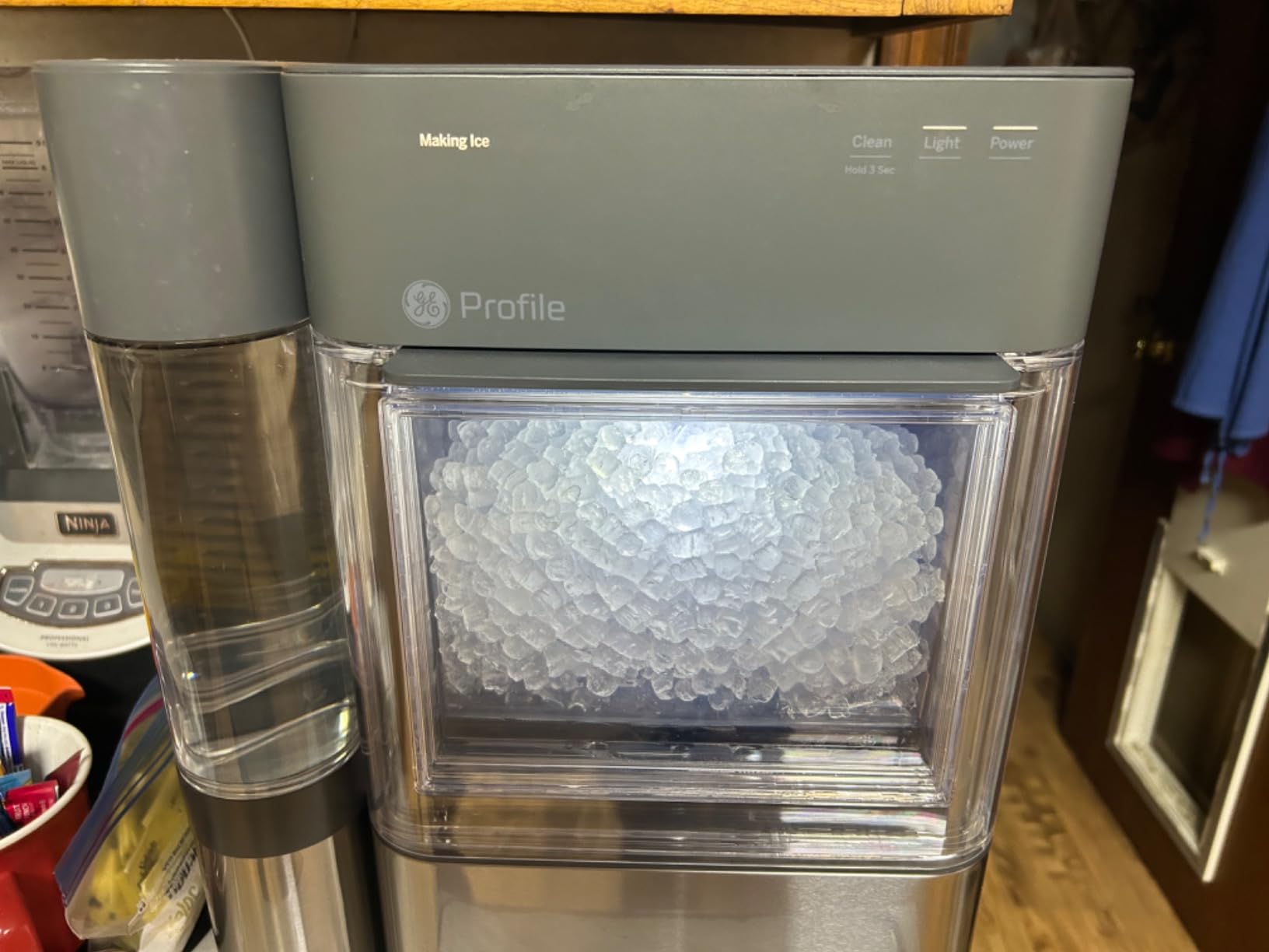 GE Profile Opal 2.0 Countertop Nugget Ice Maker, Ice Machine with WiFi Connectivity, Smart Home Kitchen Essentials, Black Stainless customer photo 1