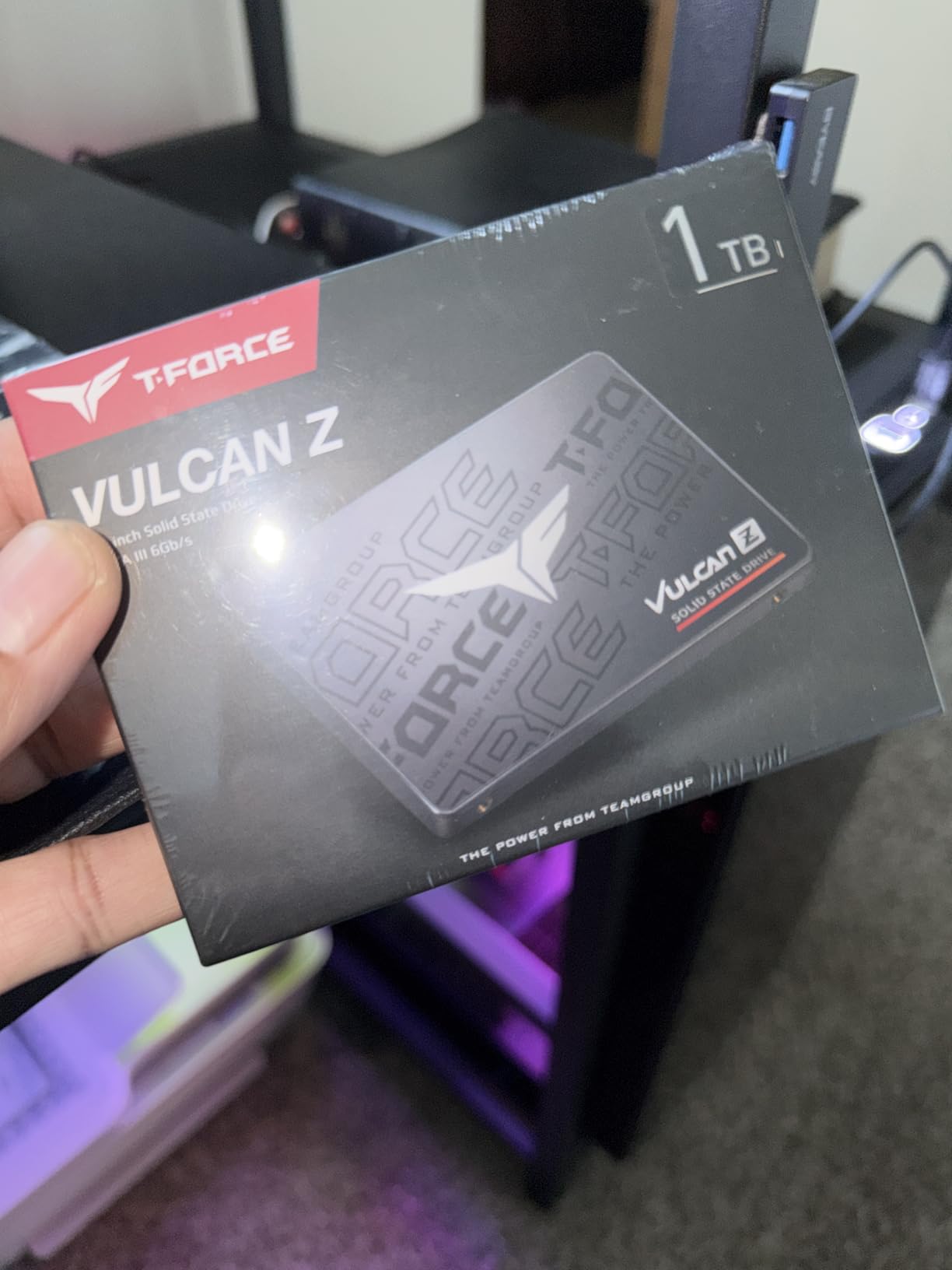 TEAMGROUP T-Force Vulcan Z 1TB SLC Cache 3D NAND TLC 2.5 Inch SATA III Internal Solid State Drive SSD, Read/Write Speed up to 550/500 MB/s, T253TZ001T0C101 customer photo 2