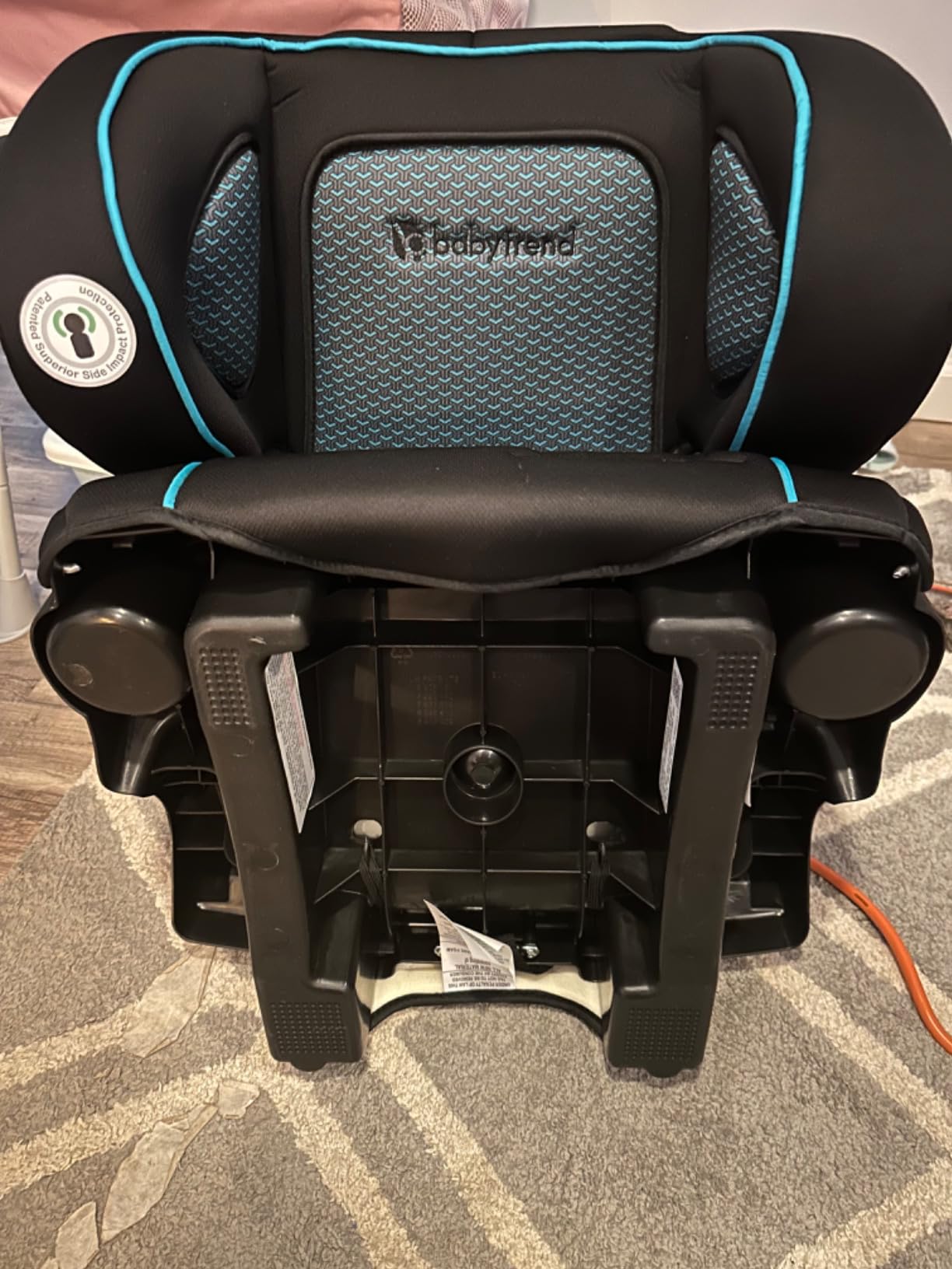 Baby Trend Protect 2-in-1 Folding Booster Car Seat, Aqua Tech - Fold-Flat Travel-Ready Design, Lightweight Build, Belt-Positioning Comfort customer photo 1