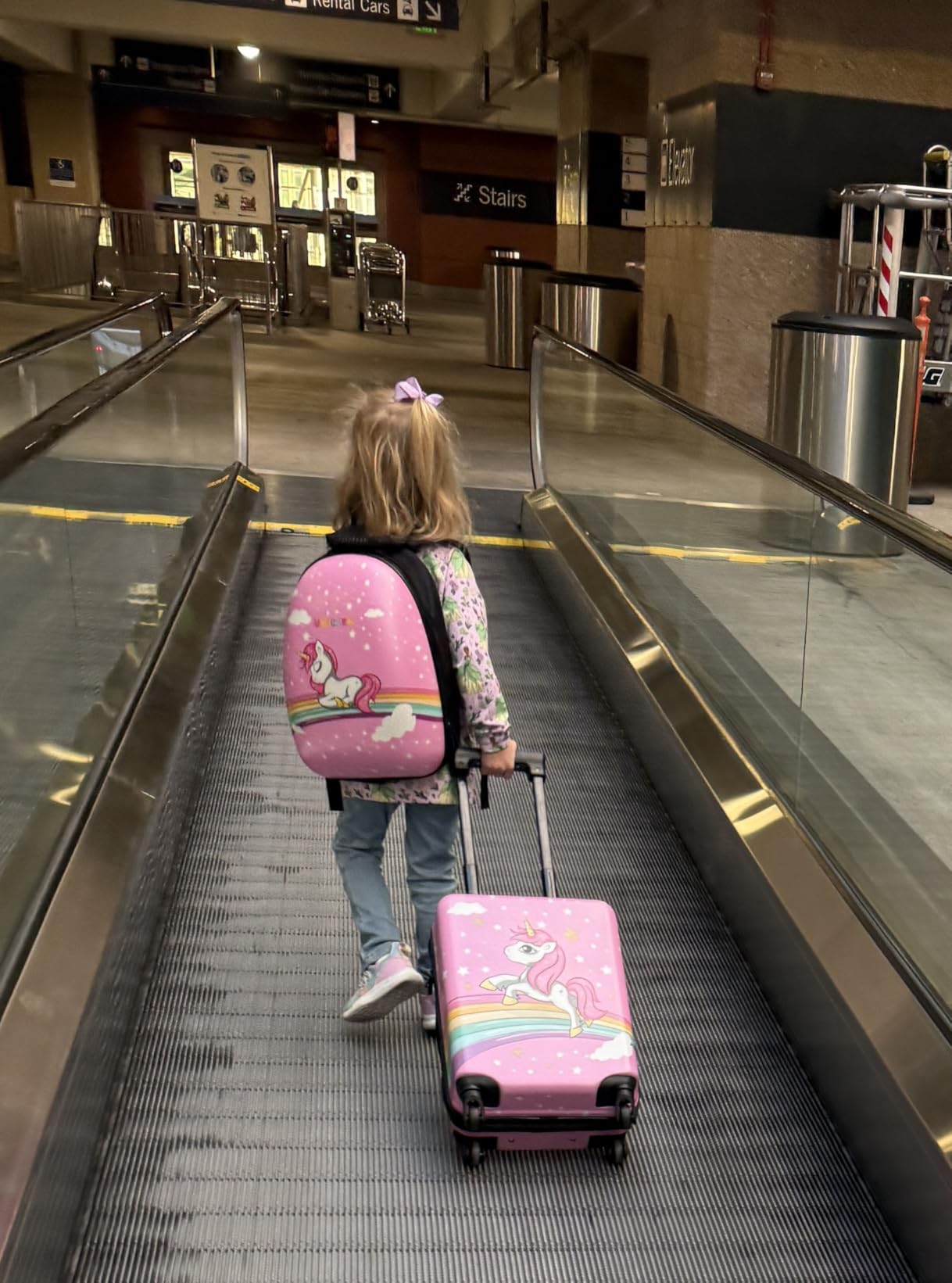 Kids Luggage Sets For Girls, Unicorn Kid's Suitcase Set with Backpack, Childrens Luggage Set For Girls, Kids Carry on Suitcases Toddler Suitcase customer photo 2