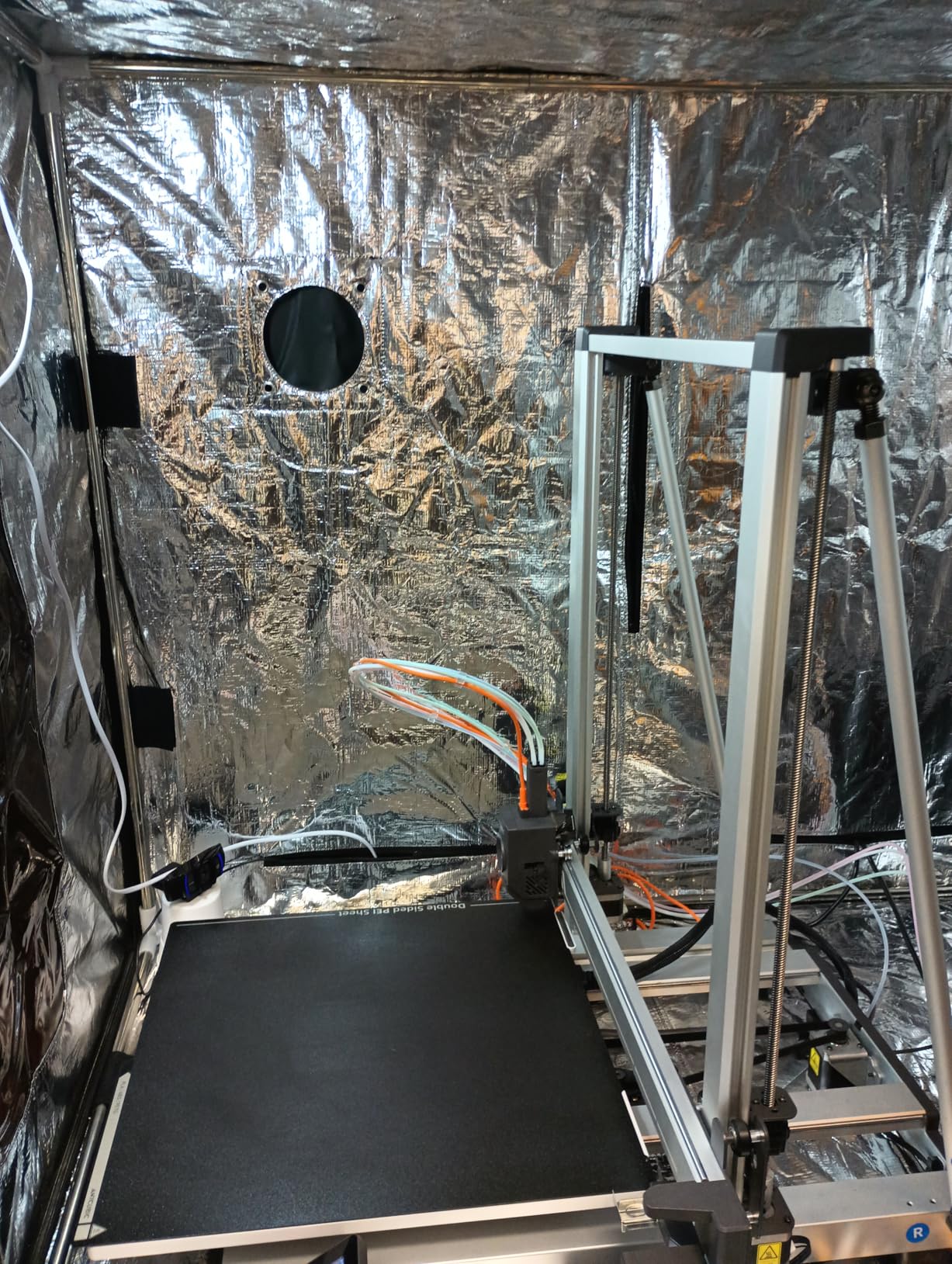 3D Printer Enclosure with Ventilation Kit - Thermal Insulation Cover & Fume Extraction Tent for FDM/DLP/SLA/LCD 3D Printers (Size 800*1000*1200mm) customer photo 2