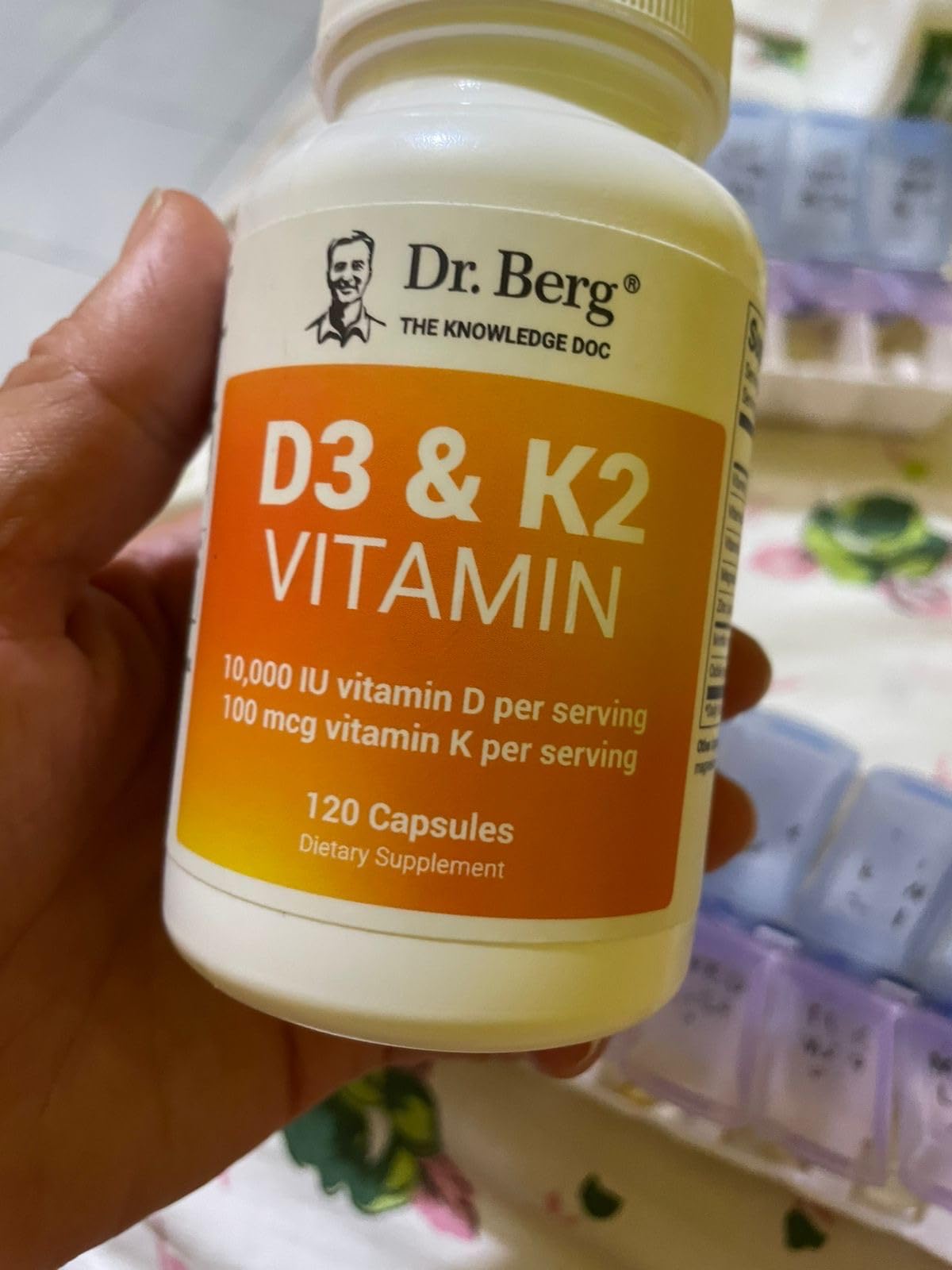 Dr. Berg Maximum Strength 7-in-1 Vitamin D3 K2 5000 IU | Naturally Derived D3 | 4X Lab-Tested & Verified | High Absorption Formula | K2 D3 Vitamin Supplement | 60 Capsules customer photo 1