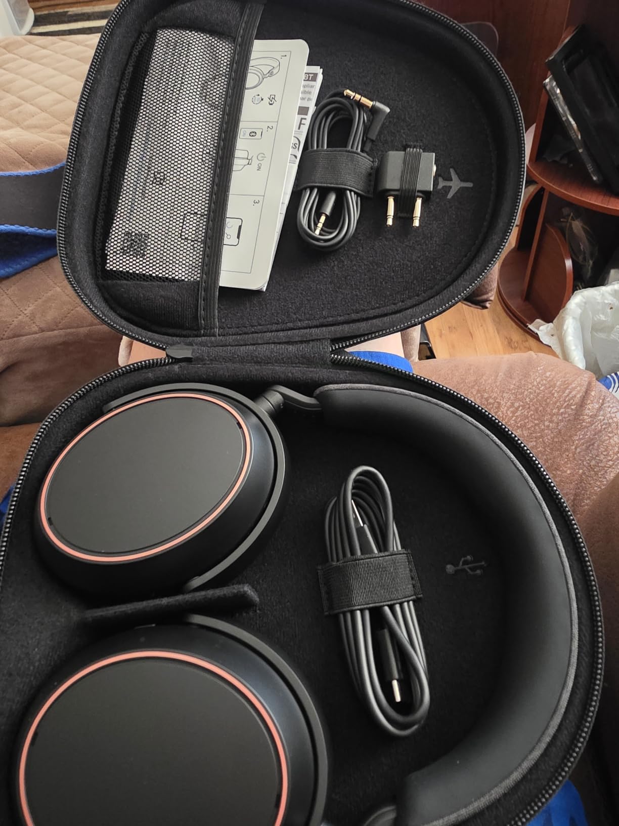 Sennheiser Momentum 4 Wireless Noise Cancelling Headphones - Bluetooth Headset with Adaptive Noise Cancellation, 60h Battery Life, Folding Design, Black customer photo 2