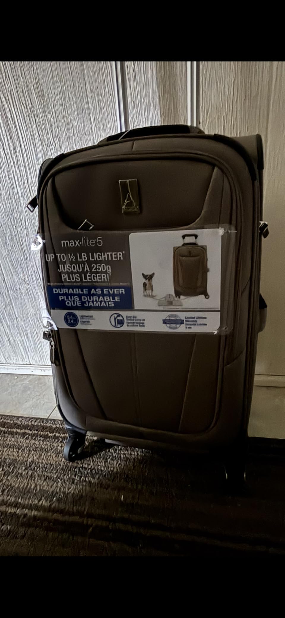 Maxlite 5 Softside Expandable Luggage with 4 Spinner Wheels, Lightweight Suitcase, Men and Women, Orchid Pink Purple, Checked-Large 29-Inch customer photo 1