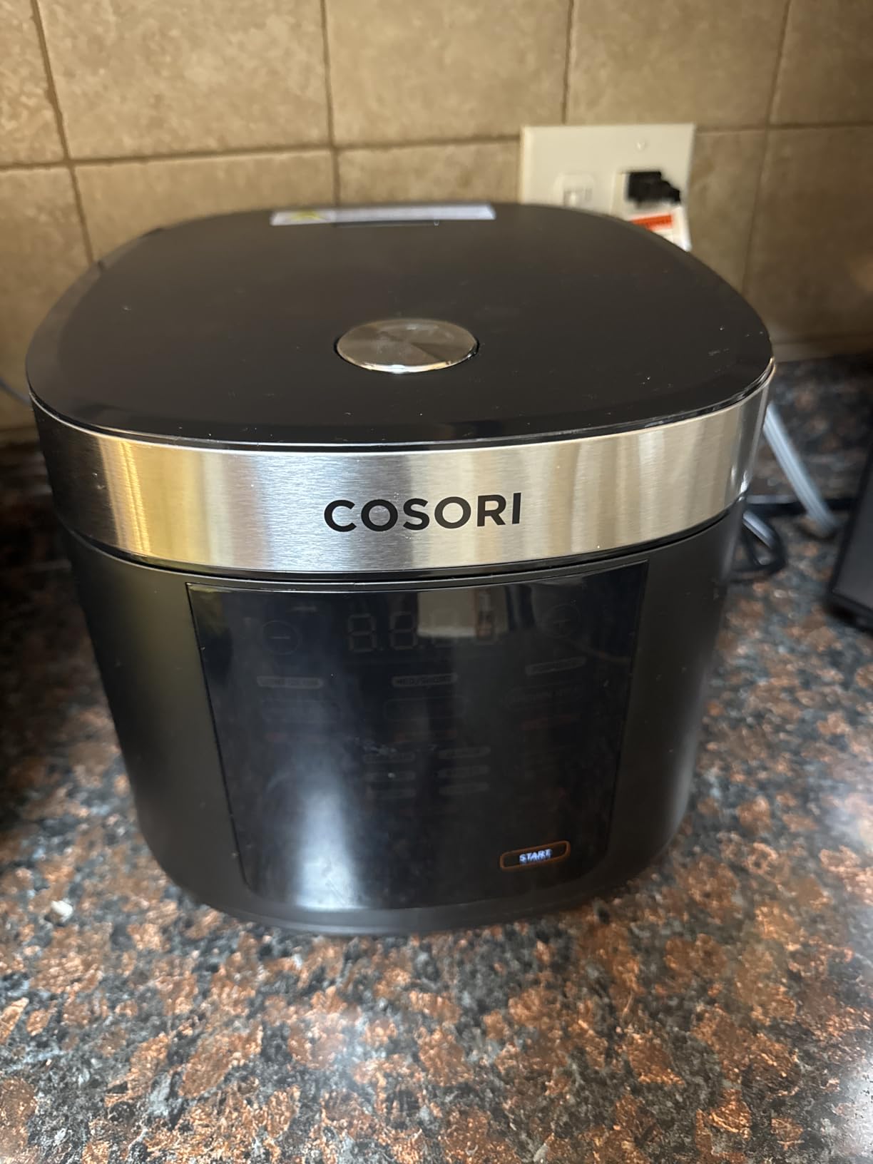Cosori Rice Cooker 10 Cup, 24h Keep Warm, Non-stick Ceramic Inner Pot, 18 Functions Fuzzy Logic Rice Maker with Stainless Steel Steamer Basket, Sauté, Slow Cooker, Black customer photo 2