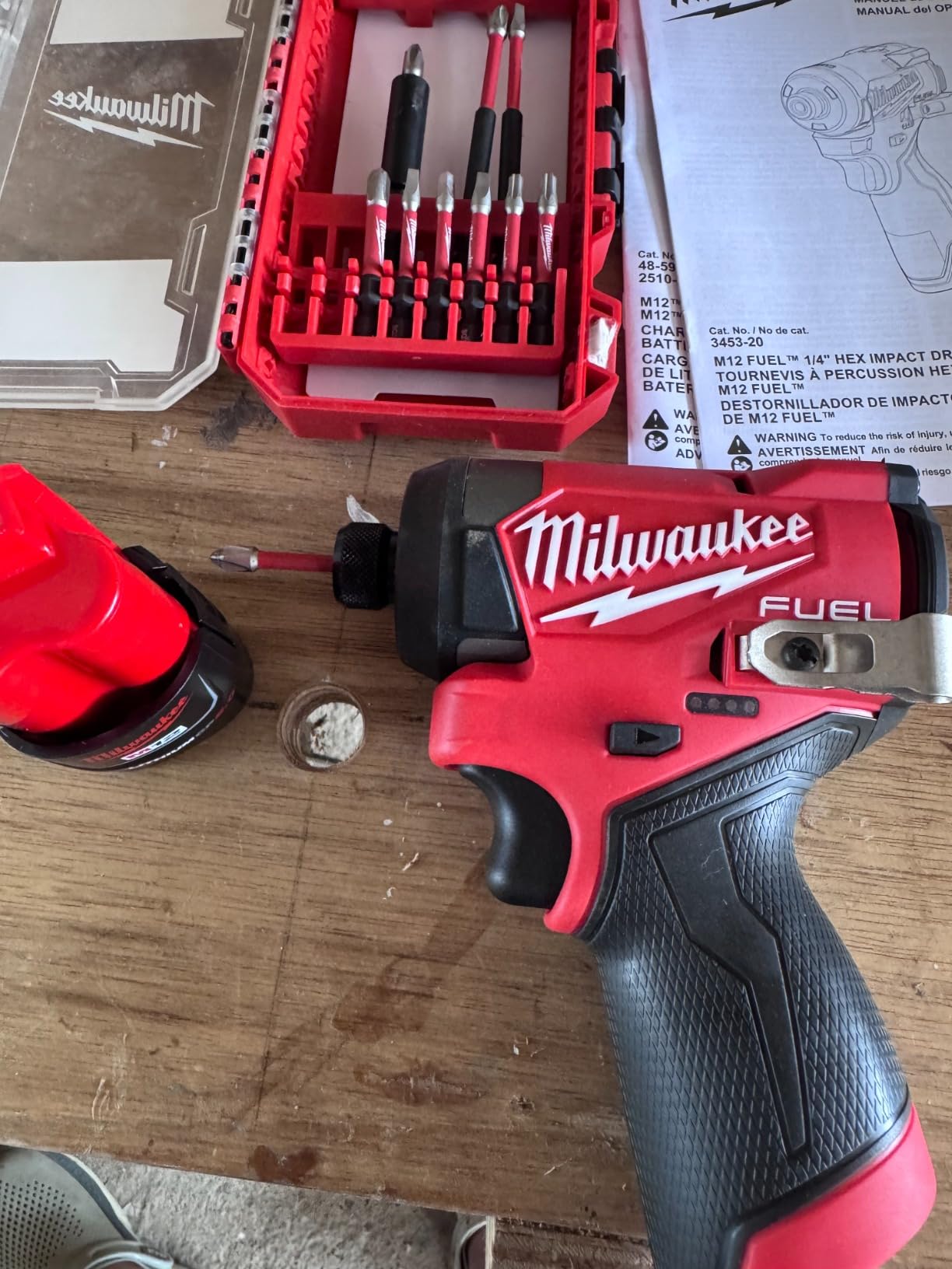 Milwaukee Electric - M12 Fuel. 1/4 HEX Impact Driver KIT customer photo 2