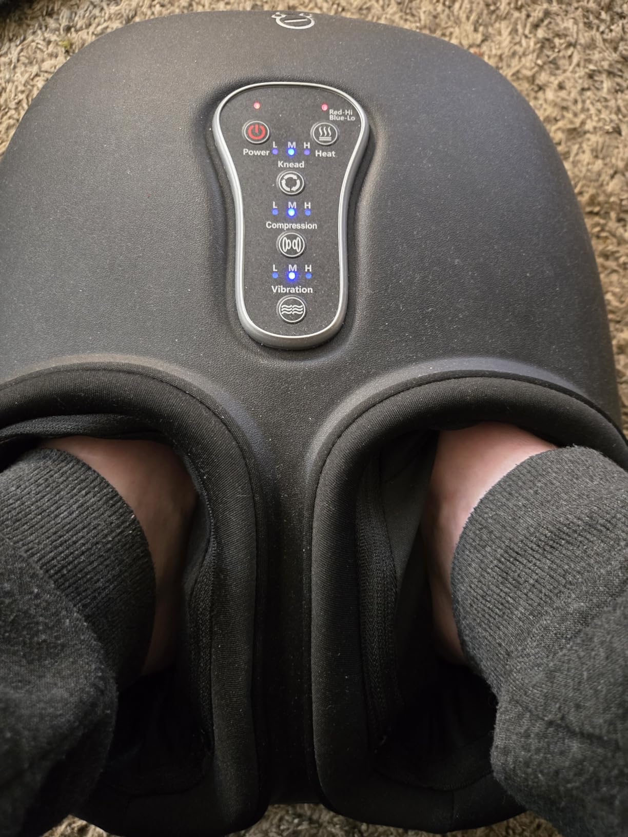 COMFIER [2026 Fathers Day Gift for Men,Shiatsu Foot Massager with Fast Heat,Kneading Rolling Compression,Extra Vibration, FSA Eligible HSA Store, Plantar Fasciitis,Neuropathy Pain, Bigger Size 13IN customer photo 2