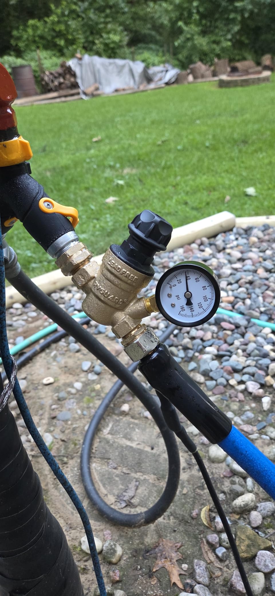 RVGUARD RV Water Pressure Regulator Valve With An Adjustable Knob, Tool-Free, CSA Approved, Lead-Free Brass Water Pressure Reducer with Gauge and Inlet Screen Filter for RV Camper Travel Trailer customer photo 1
