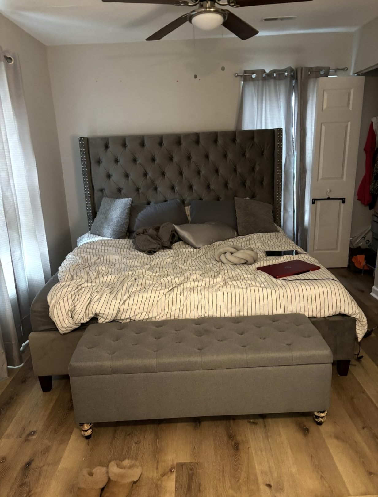 PaPaJet Queen Bed Frame with 61.4