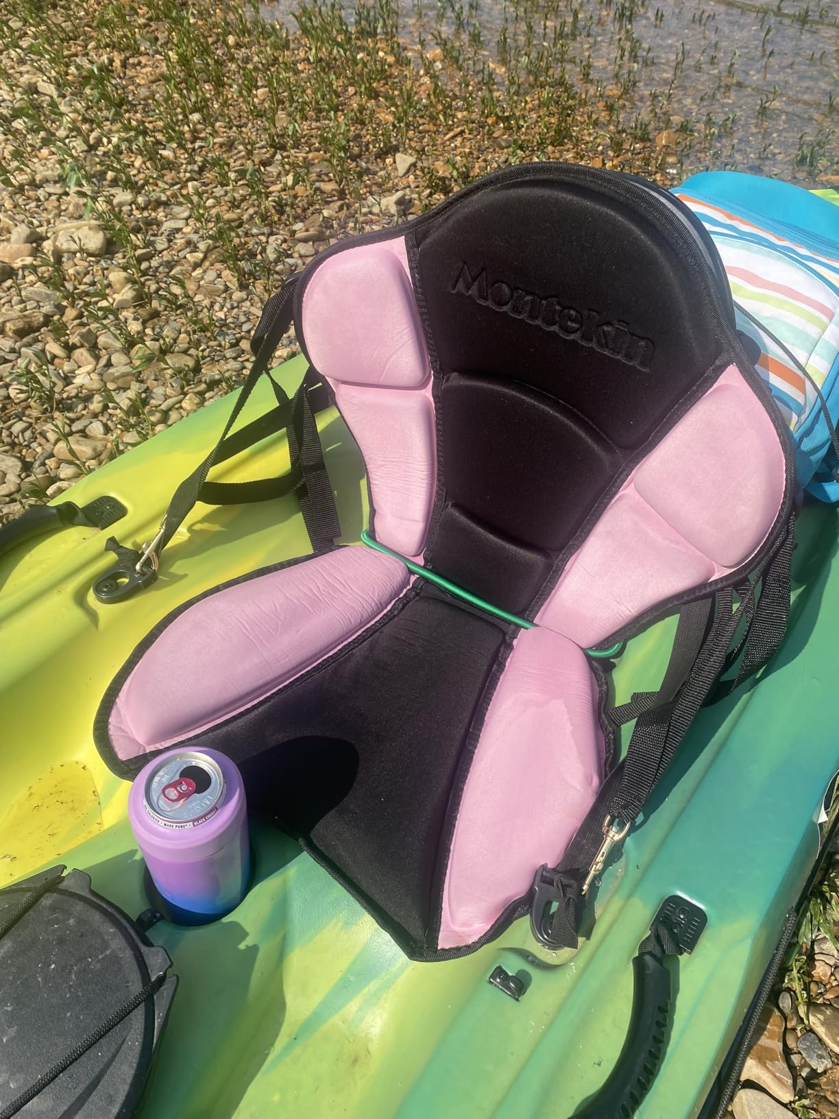 Montekin Thickened Kayak Seat with Back Support, Sit On Top Cushioned Canoe Backrest Molded Foam Seat for SUP Paddle Board Fishing Boat Long Trip customer photo 1