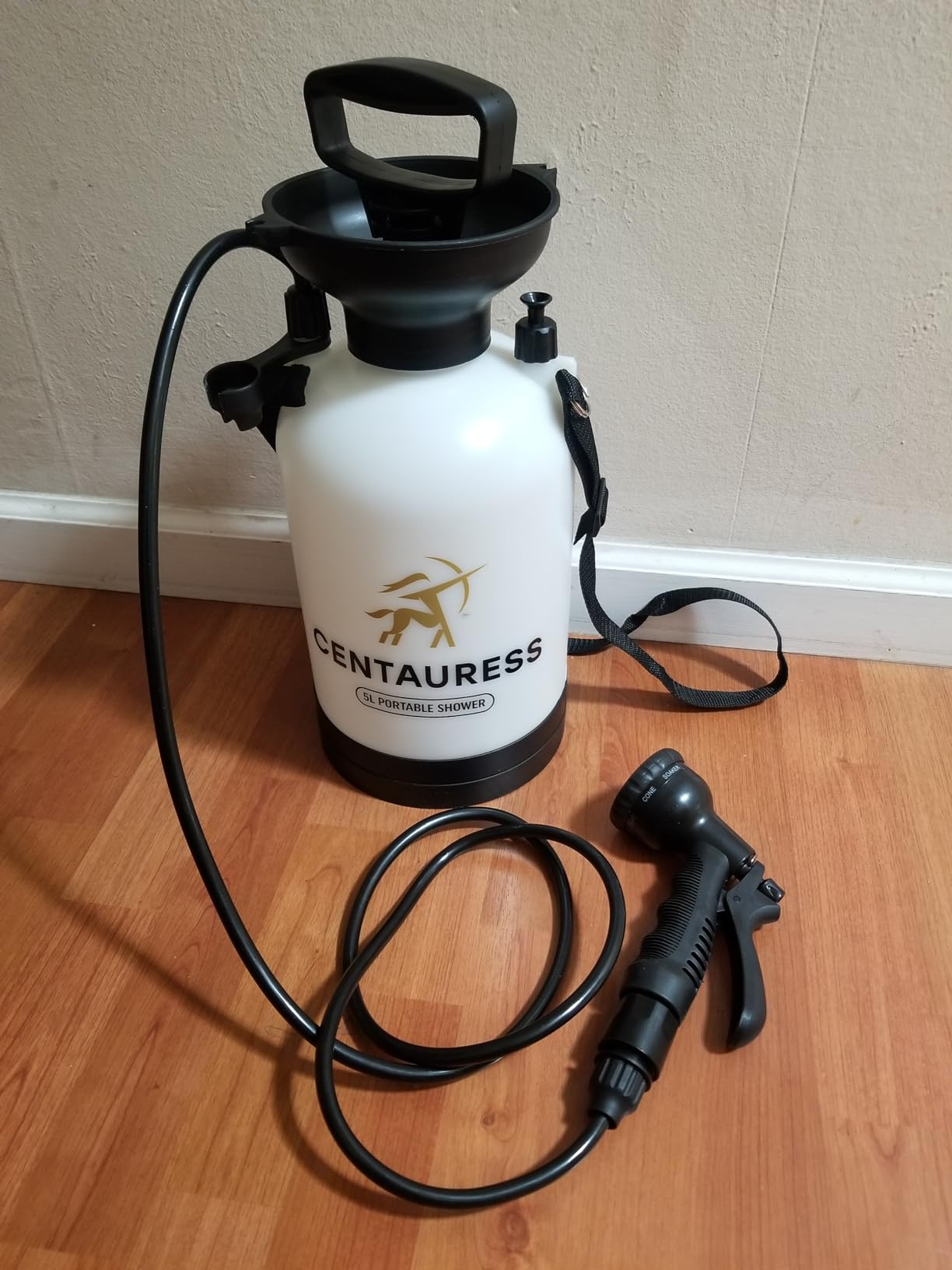 Portable Camping Shower Pump w/ Showerhead Holder and Safety Valve (45 PSI) - Surf Rinse Kit - Beach Shower Pump - Camp Shower Kit - Portable Outdoor Shower Camping customer photo 1