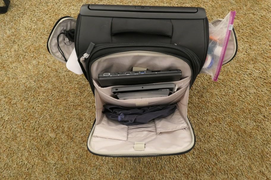 Verage Underseat Carry On Luggage with Wheels & USB Port, 14 inch Wheeled Spinner Bag Carry-on Luggages for Airlines, Lightweight Suitcase Men Women, Pilots and Crew (14.5-Inch Plus Underseat Pro) customer photo 2