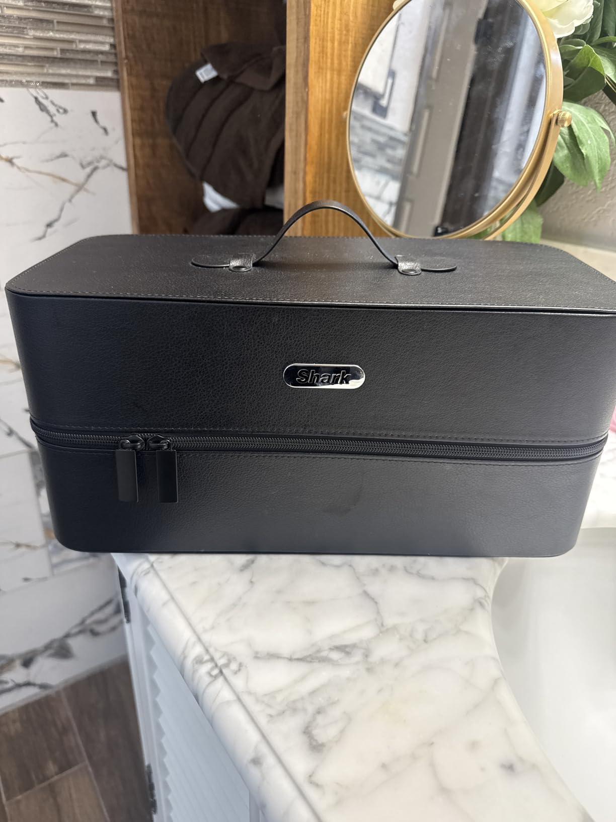 Shark XHD400SAC FlexStyle Air Styling & Drying System Storage Case, Vegan Leather Travel Case, Black customer photo 2