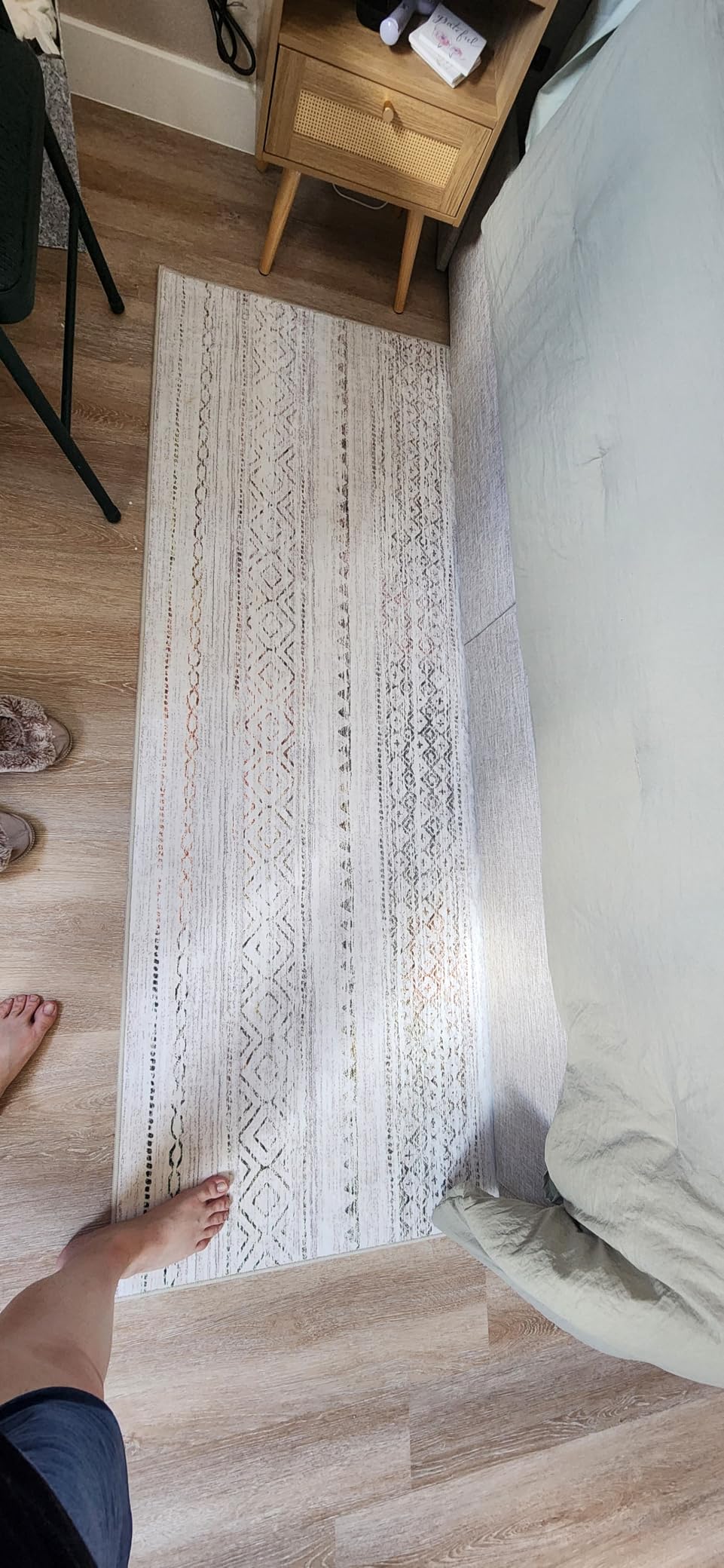 Nakagishi Area Rug Living Room Rugs: 5x7 Large Soft Machine Washable Boho Moroccan Farm Neutral Stain Resistant Indoor Floor Carpet for Bedroom Under Dining Table Home Office Decor-Cream Brown customer photo 2