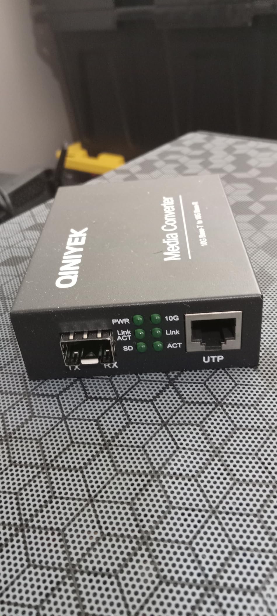 10G Ethernet Media Converter, 1x 100M/1G/2.5G/5G/10GBase-T RJ45 to 1x 10GBase-X SFP+ Slot, Supports 10G SR/LR/10G-T Module, 10G Fiber Ethernet to Copper UTP Media Converter customer photo 2