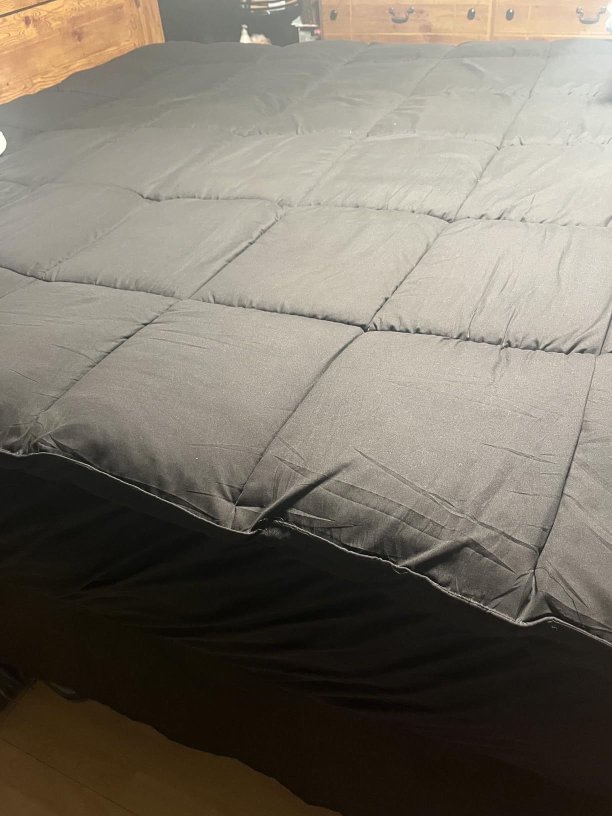 KAYFIA Full Mattress Topper, Extra Thick Mattress Pad Cover for Deep Sleep, 3D+7D Snow Down Alternative Fill Overfilled Plush Pillow Top with 8-23 Inch Deep Pocket - White customer photo 1