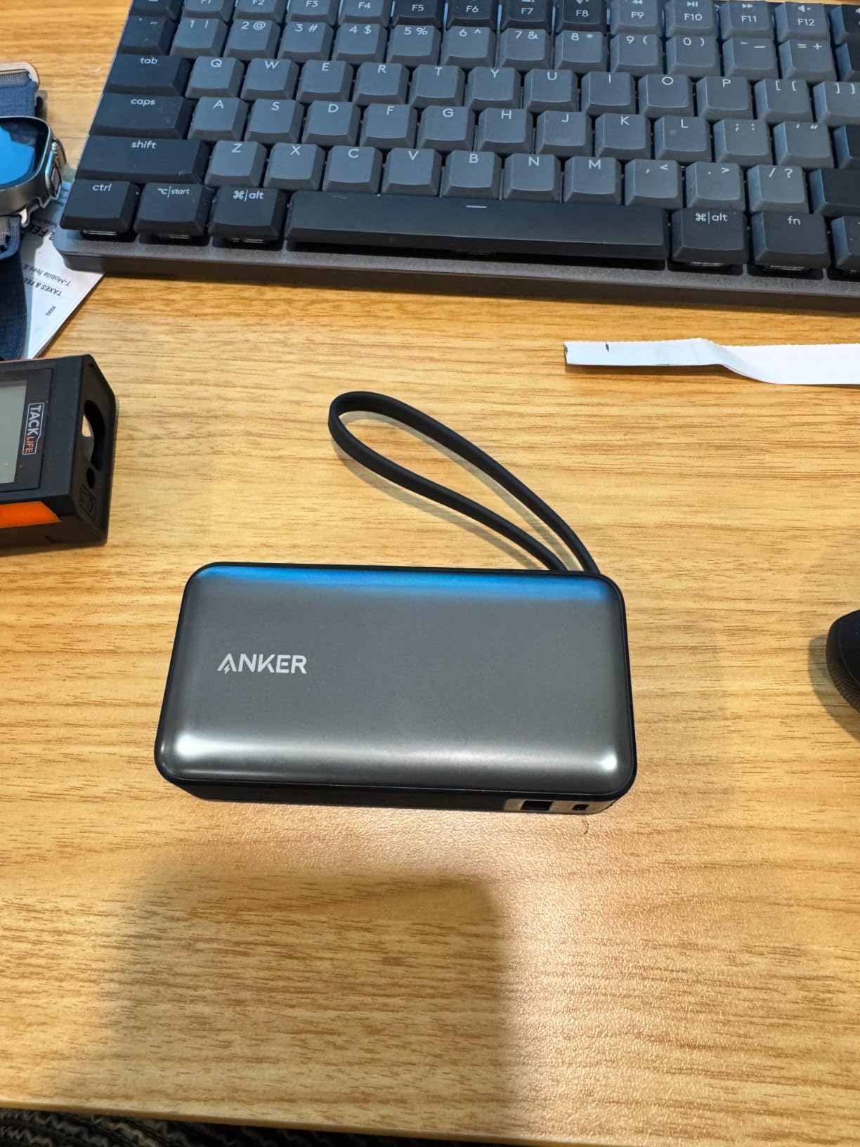 Anker Nano Power Bank, 10,000mAh Portable Charger with Built-in USB-C Cable, 30W Recharging, 30W Max Output with USB-C&A, for iPhone 17/16/15 Series, MacBook, Galaxy, AirPods, and More customer photo 2