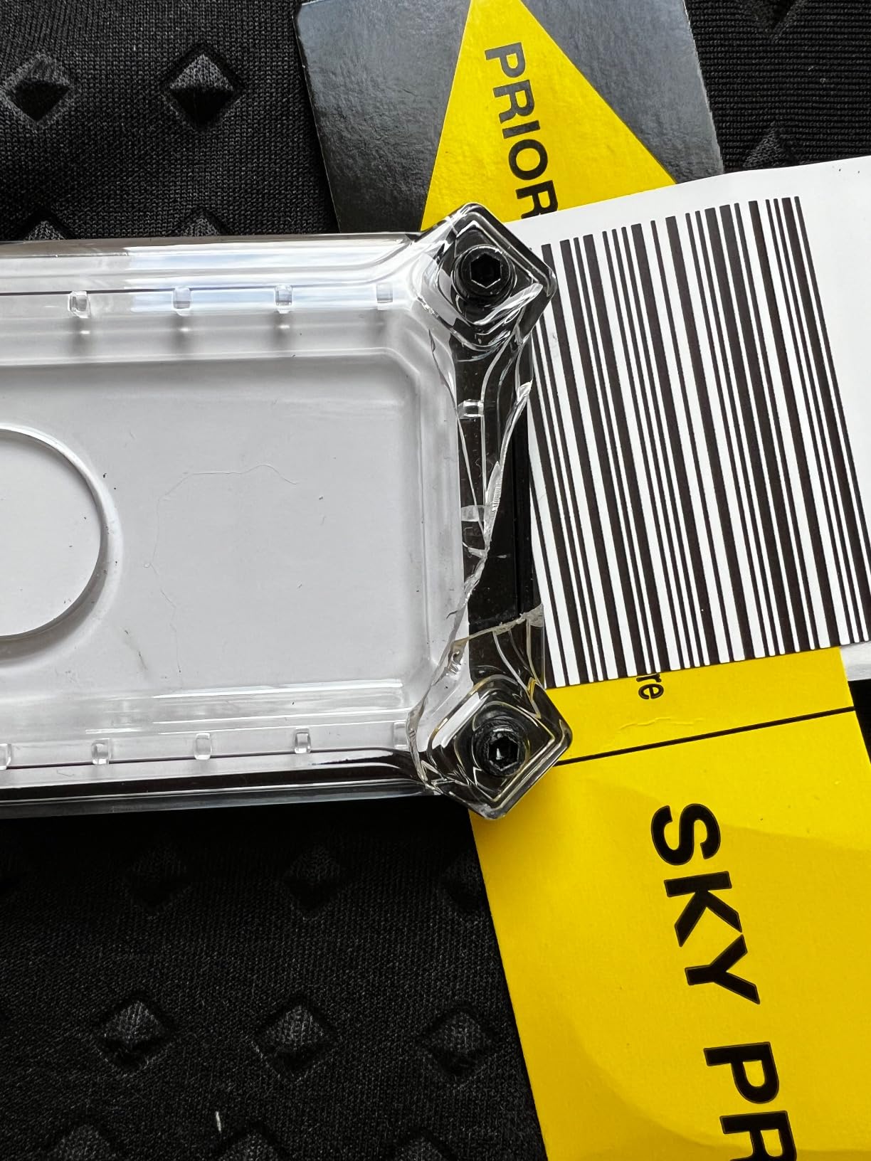 Pelican Luggage Tag, Holder for Apple AirTag - Scratch Resistant and Steel Plate Reinforced Luggage Rugged Case with Name Tag - Stainless Steel Loop with Airtag Case for Travel - Black customer photo 2