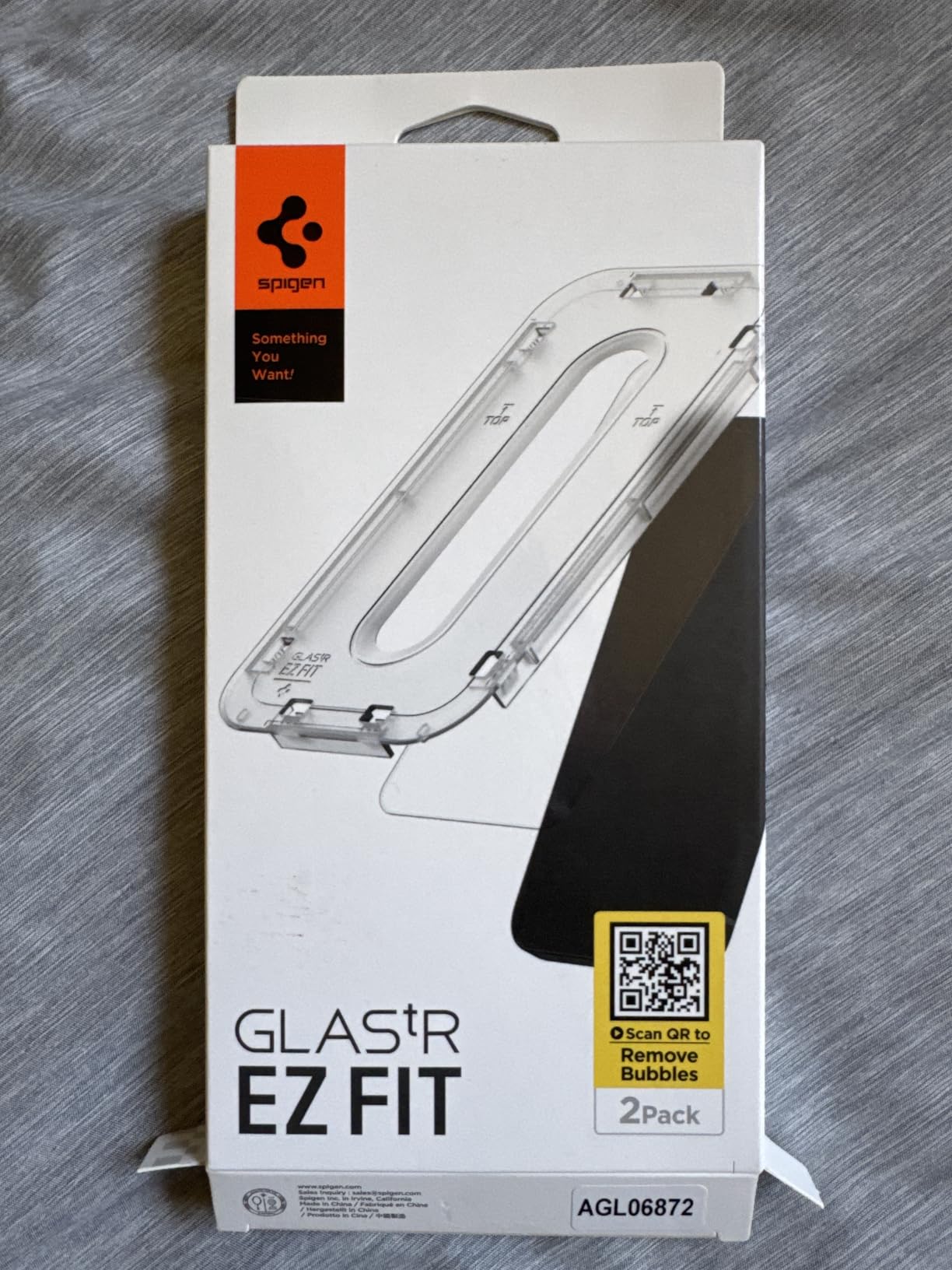 Spigen Tempered Glass Screen Protector [GlasTR EZ FIT] designed for iPhone 15 Pro [Case Friendly] - 2 Pack customer photo 1