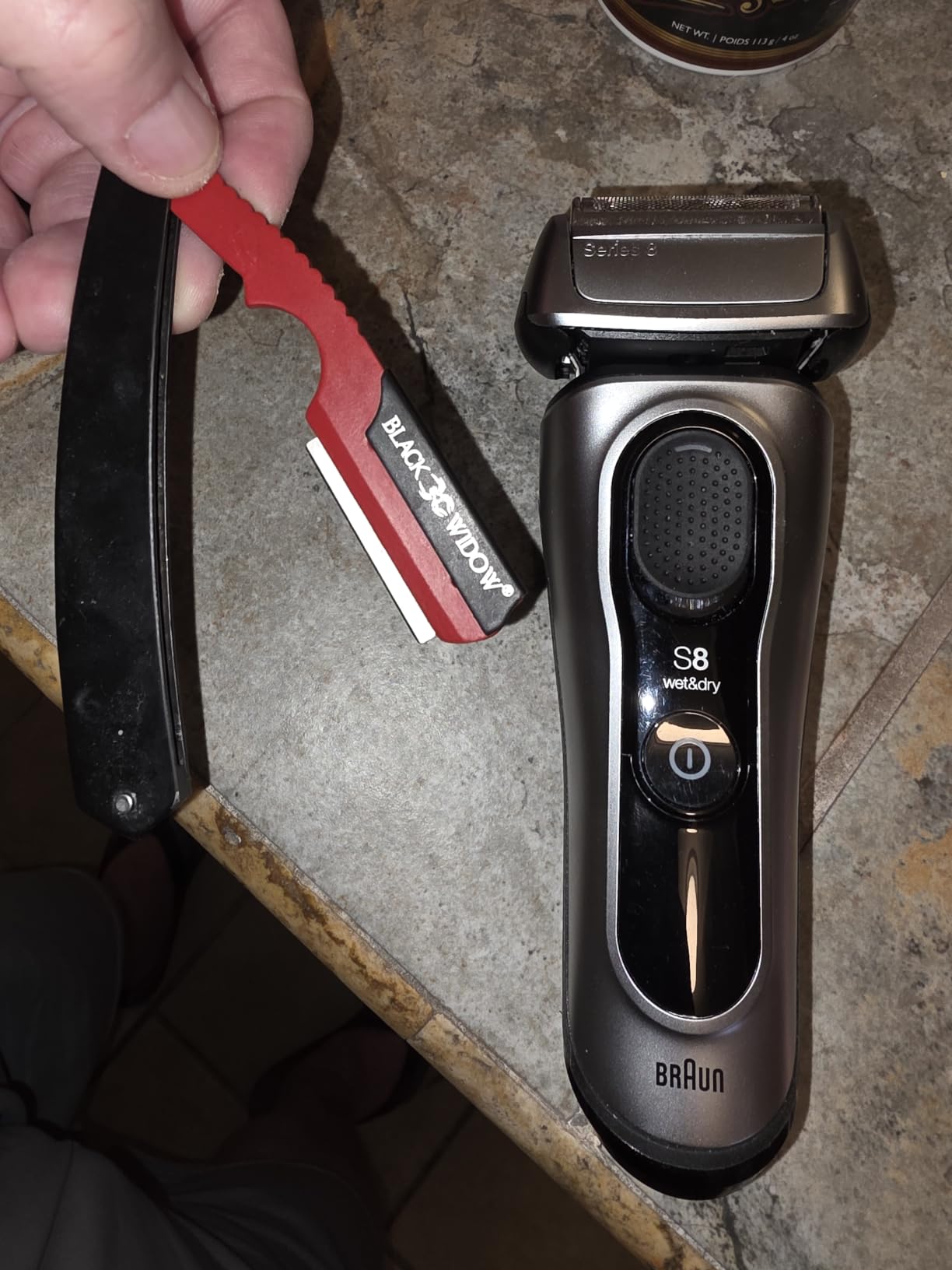 Braun Series 8 8567cc Electric Razor for Men, 4+1 Shaving Elements & Precision Long Hair Trimmer, 5in1 SmartCare Center, Close & Gentle Even on Dense Beards, Wet & Dry Electric Razor, 60min Runtime customer photo 1