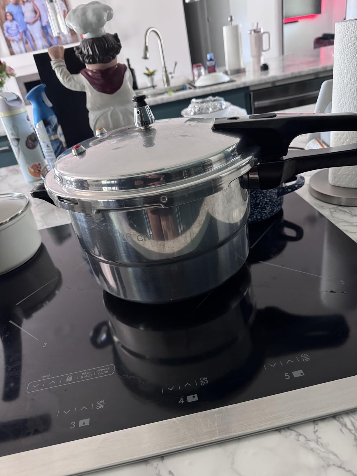 WantJoin 8Qt Aluminum Pressure Cooker w/Release Valve & Multiple Protective Devices, Pressure Canner Compatible with Gas & Induction Cooker, Canner Rack Included customer photo 1