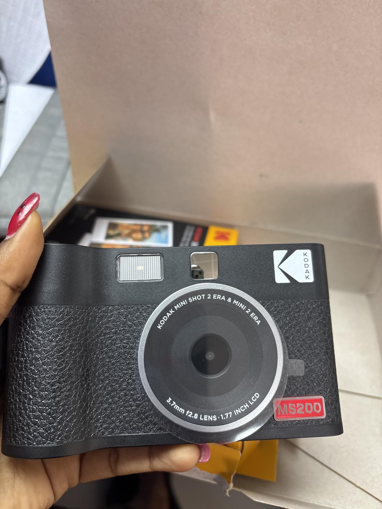 Kodak Mini Shot 2 ERA 2x3 Instant Digital Camera & Photo Printer - Bluetooth, 4PASS Dye Sublimation - Black customer photo 2