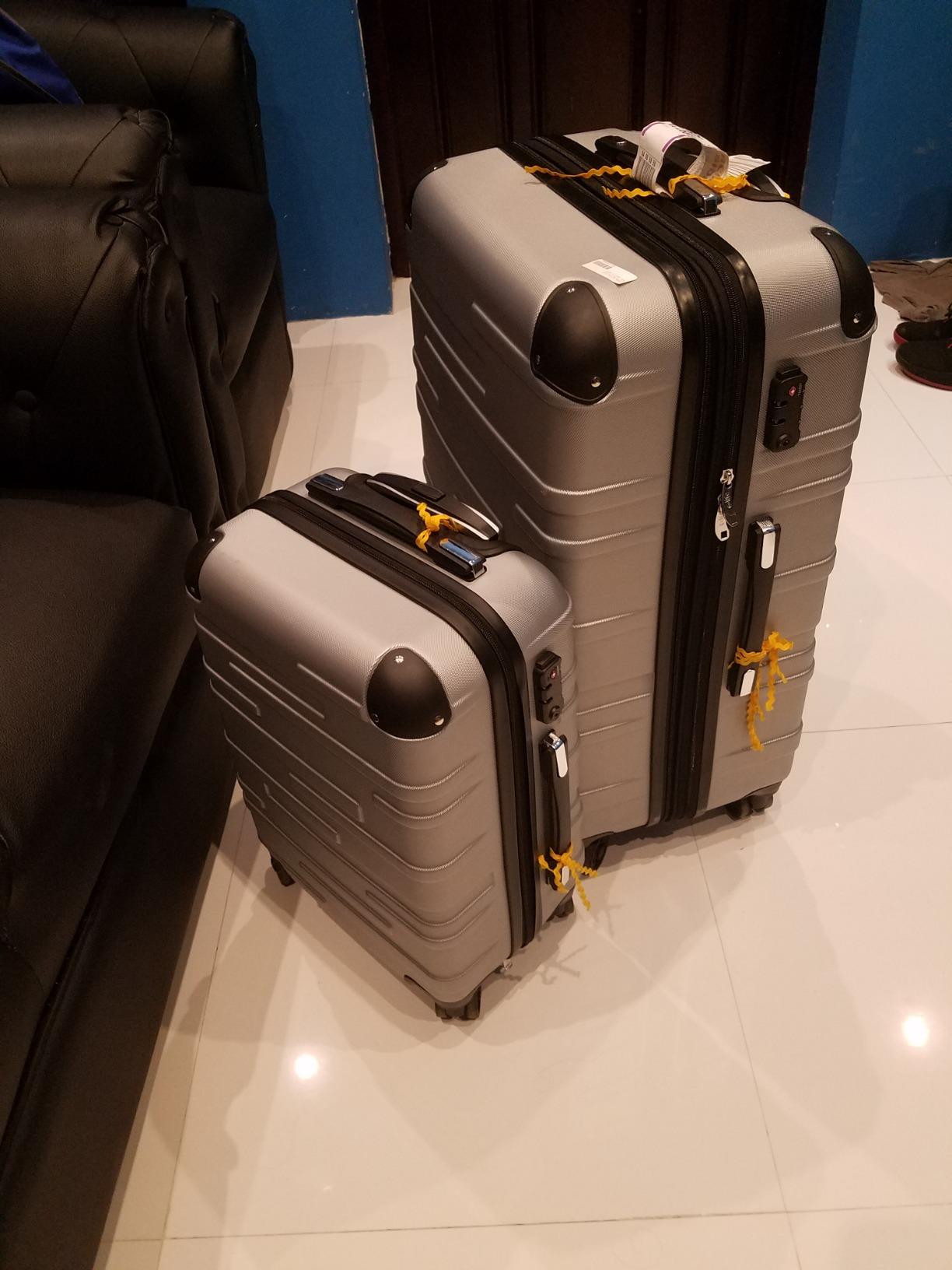 Hardside Carry-On Luggage with TSA Lock, Spinner Wheels, Telescopic Handle, Lightweight Suitcase (Lake Blue, S(20in_carry on)) customer photo 1