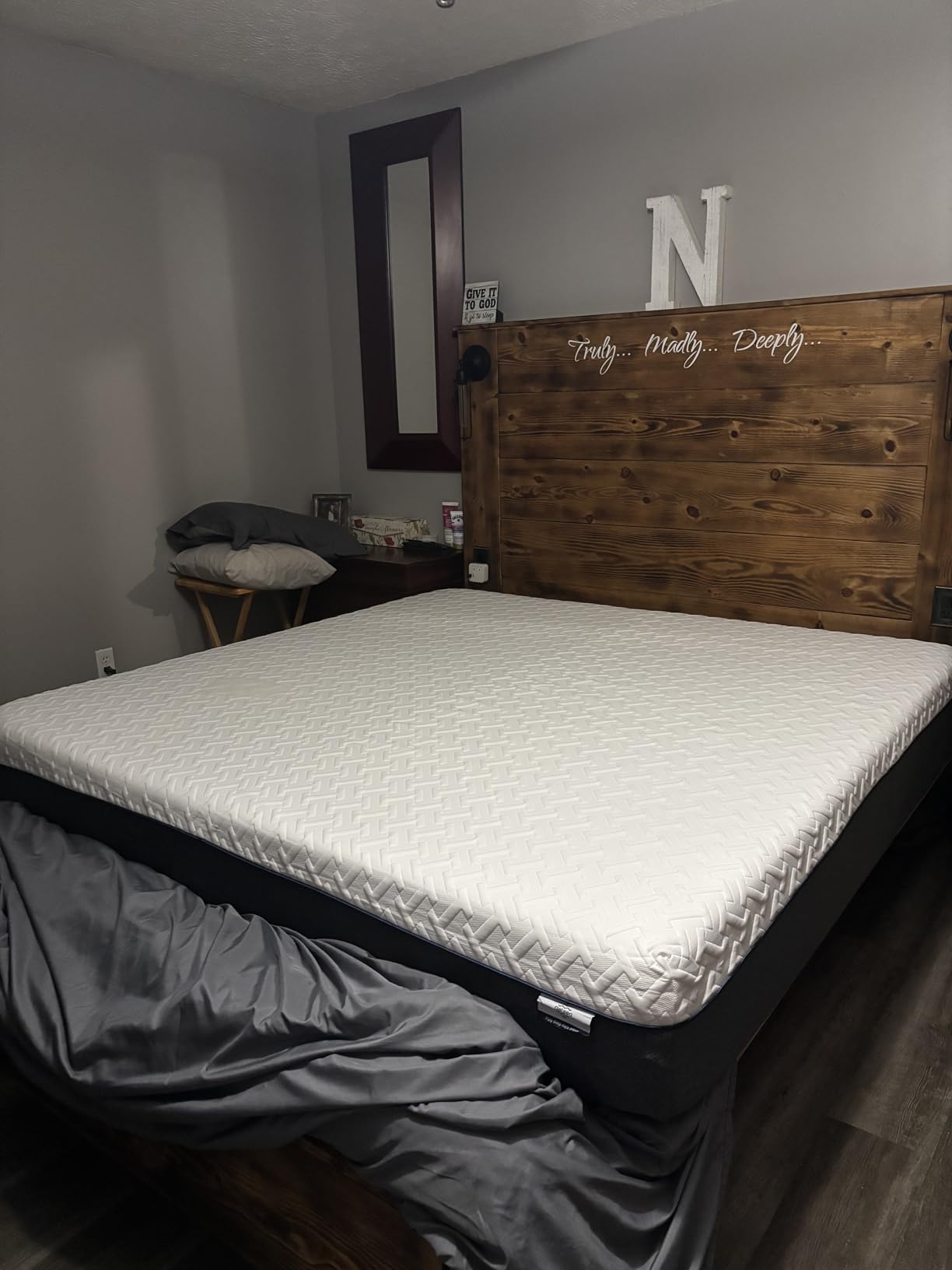 Gelsea 12 Inch Green Tea Memory Foam Mattress, Queen Memory Foam Mattress in a Box, Gel Infused Foam for Pressure Relief and Cool Sleep, CertiPUR-US Certified, Medium Firm customer photo 2