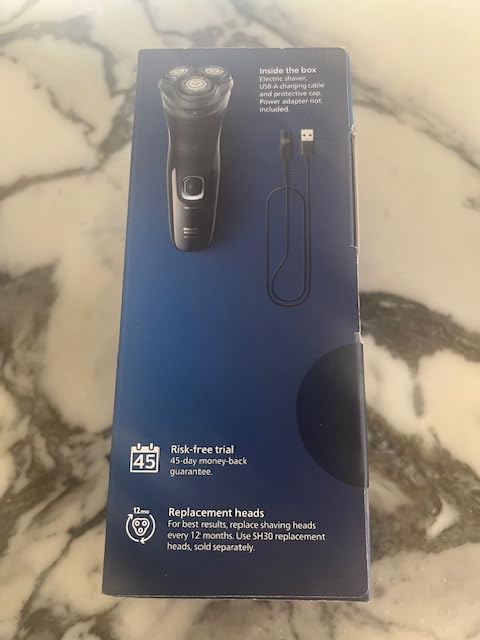 Philips Norelco Shaver 2400 Series, Wet and Dry Electric Shaver, Pop-up Trimmer, P-Cap, Deep Black, Model X3001/90 customer photo 2
