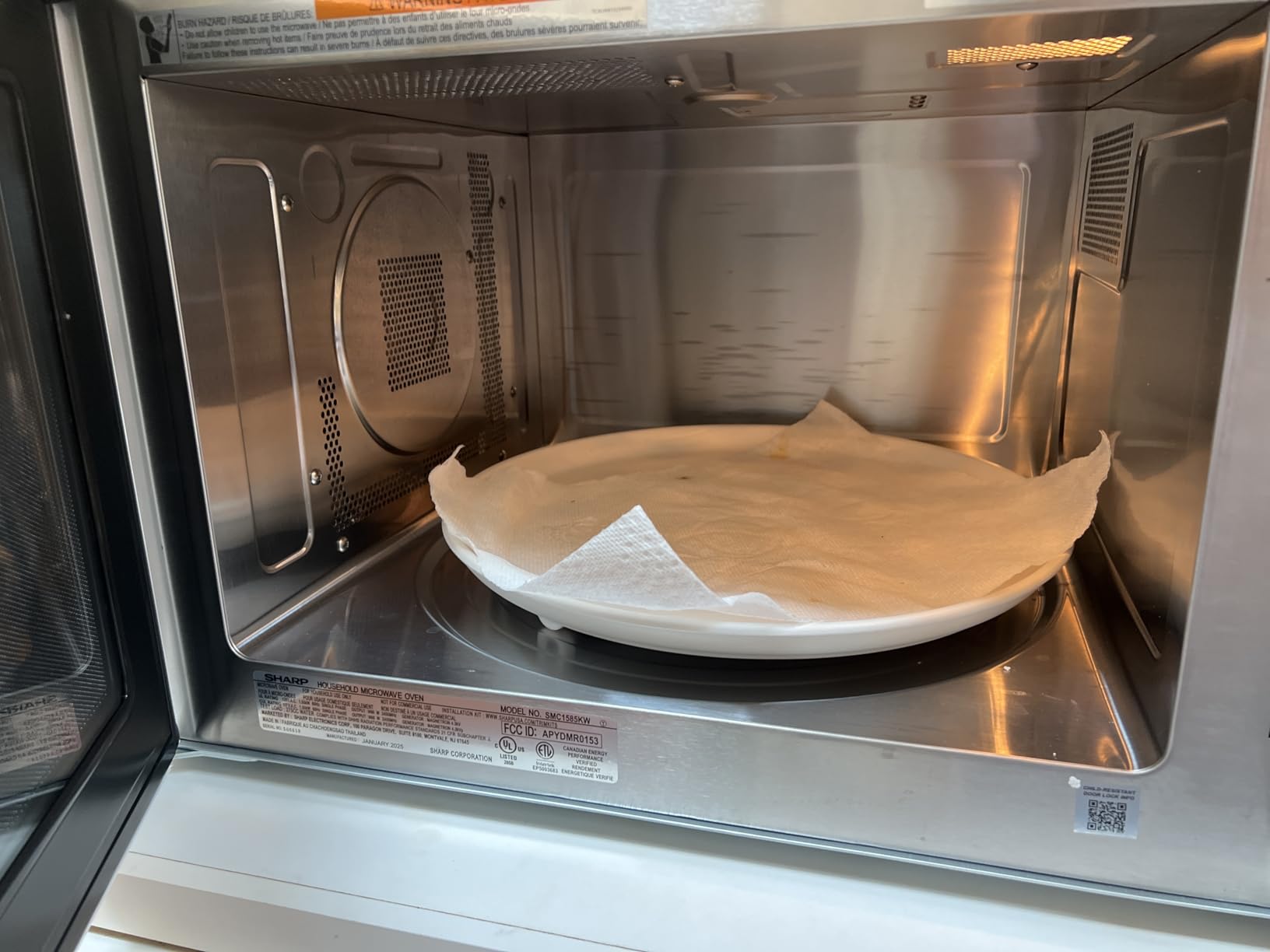 SHARP SMC1585KB Convection Countertop Microwave Oven with Removeable 15.4