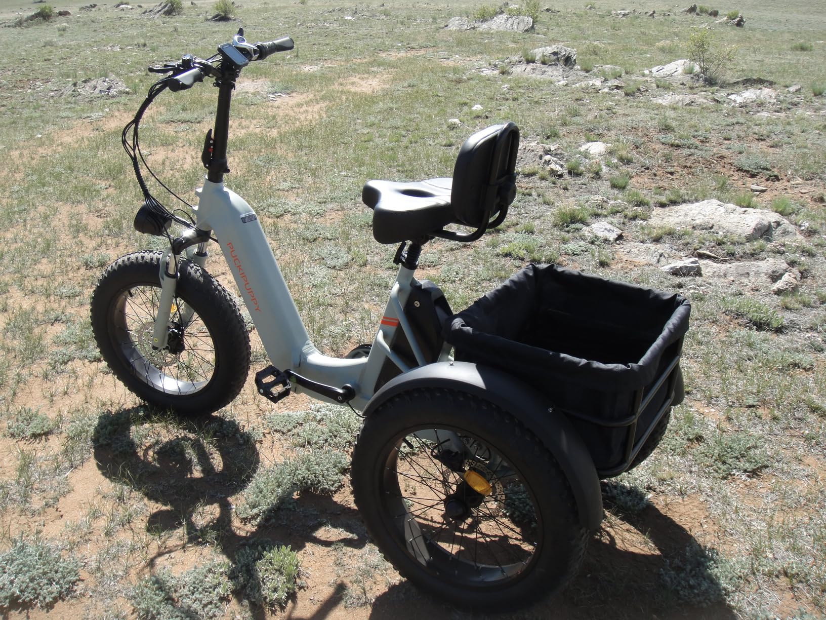Electric Trike for Adult with 960W Peak Motor, 48V 17.4AH Cells Battery, Pickup Class 500 LB Load Electric Tricycle with 20