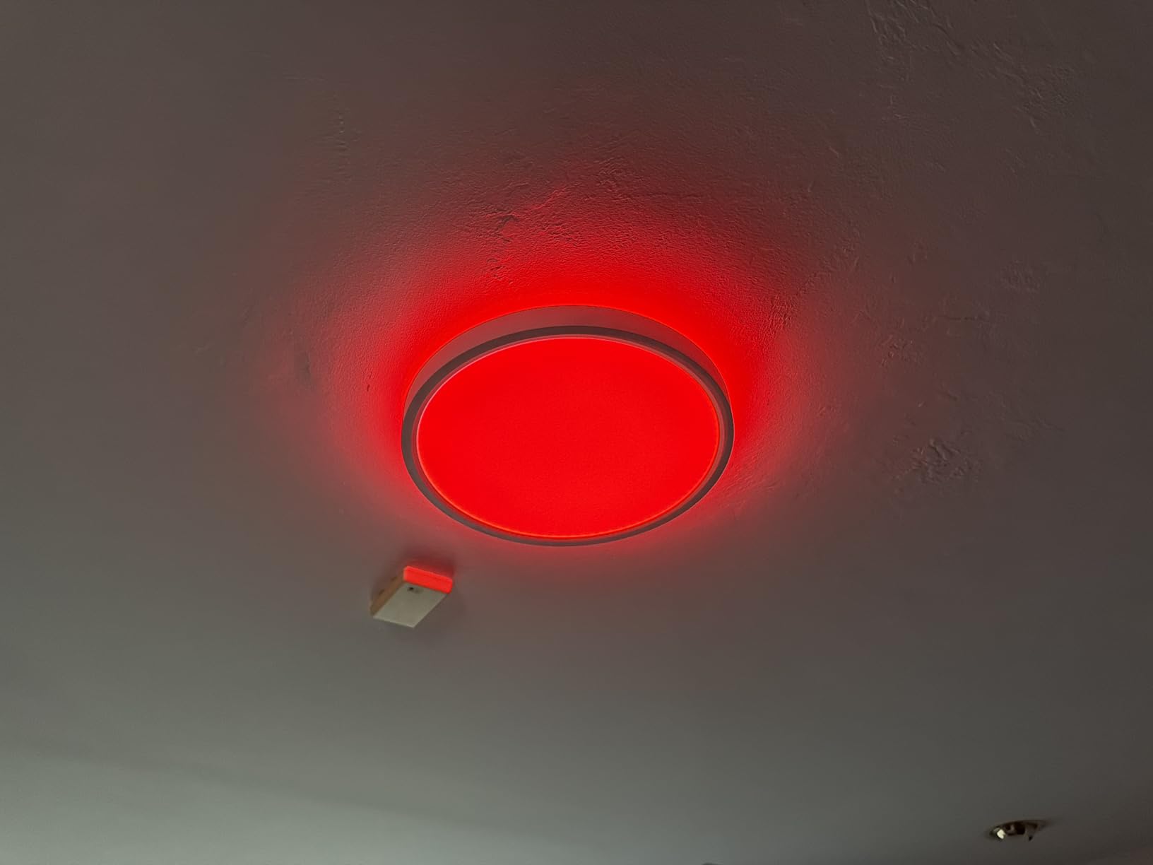 Govee Smart Ceiling Light, RGBIC LED Ceiling Light Fixture, 2400LM Flush Mount Light Fixture, DIY Colors, Works with Alexa, 2700K-6500K Lights for Bedroom, Living Room, 12 Inch, 1 Pack (White) customer photo 2