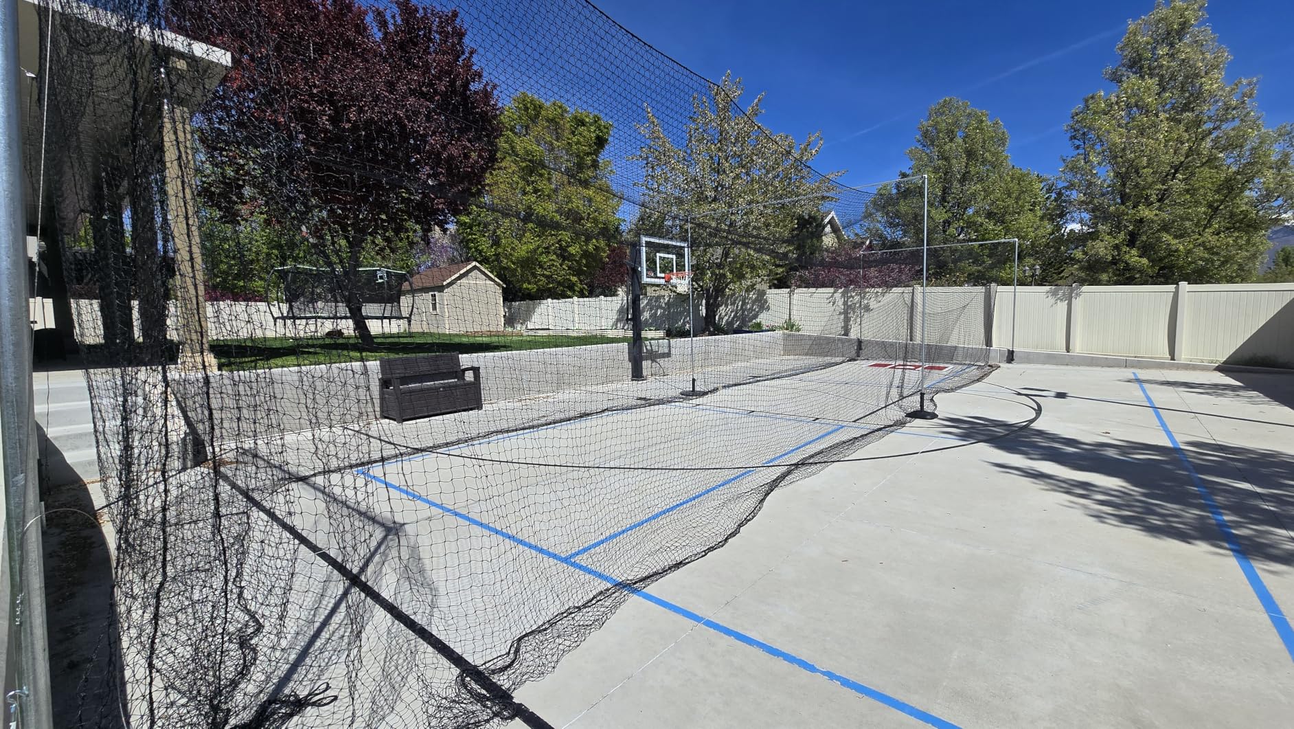 VEVOR Baseball Batting Cage, Professional Softball Baseball Batting Hitting Training Net, Heavy Duty Enclosed PE Practice Portable Pitching Cage Net with Door & Carry Bag customer photo 2