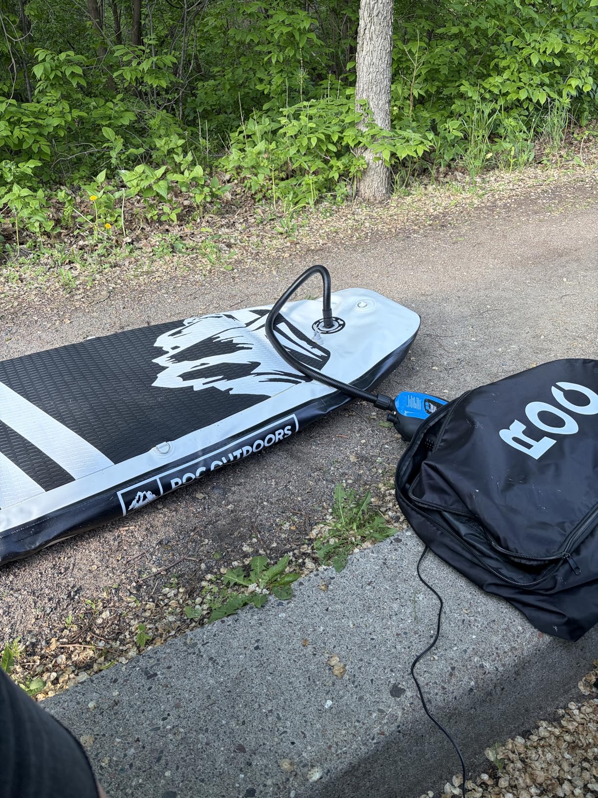 kosmegal Paddle Board Pump Electric Portable, SUP Pump for Paddleboard, 20PSI Air Compressor with Auto-Off, Deflation Function and 12V DC Car Connector for Inflatables, Kayaks and Boats customer photo 1