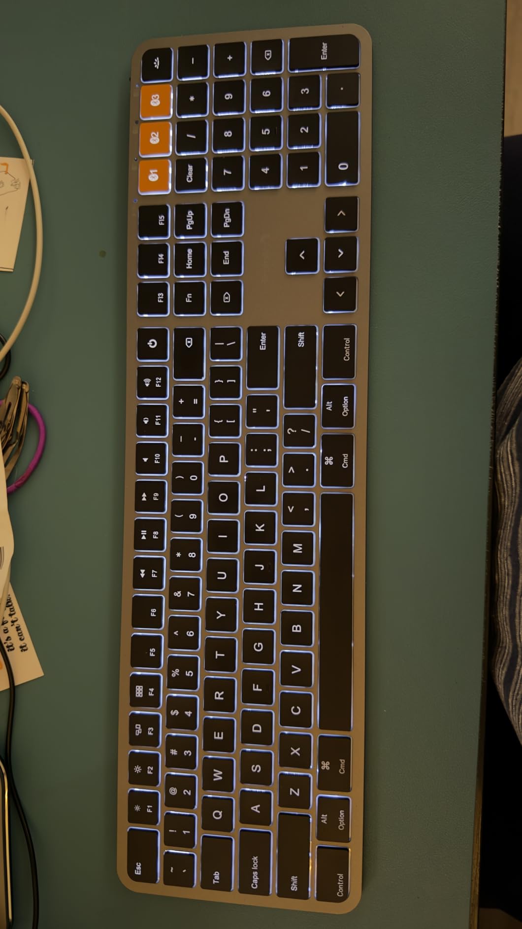 ProtoArc Backlit Bluetooth Keyboard and Mouse for Mac, KM100-A Full Size Wireless Keyboard Mouse for Mac, Multi-Device, Rechargeable, No USB, for MacBook Pro/Air, iPhone, iPad, Space Gray customer photo 2